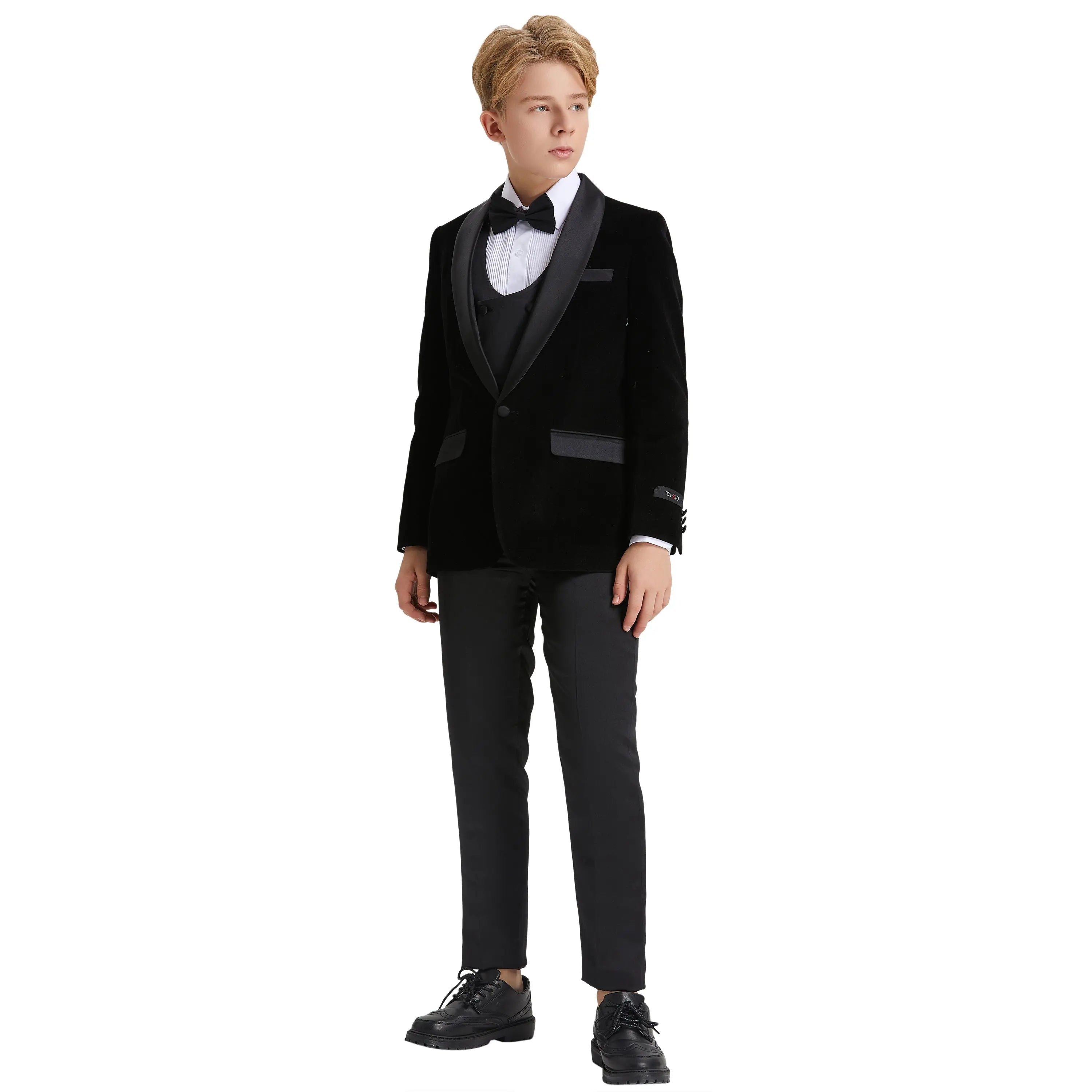 Tazzio Boy's 5pc Velvet Tuxedo Suit Tazzio