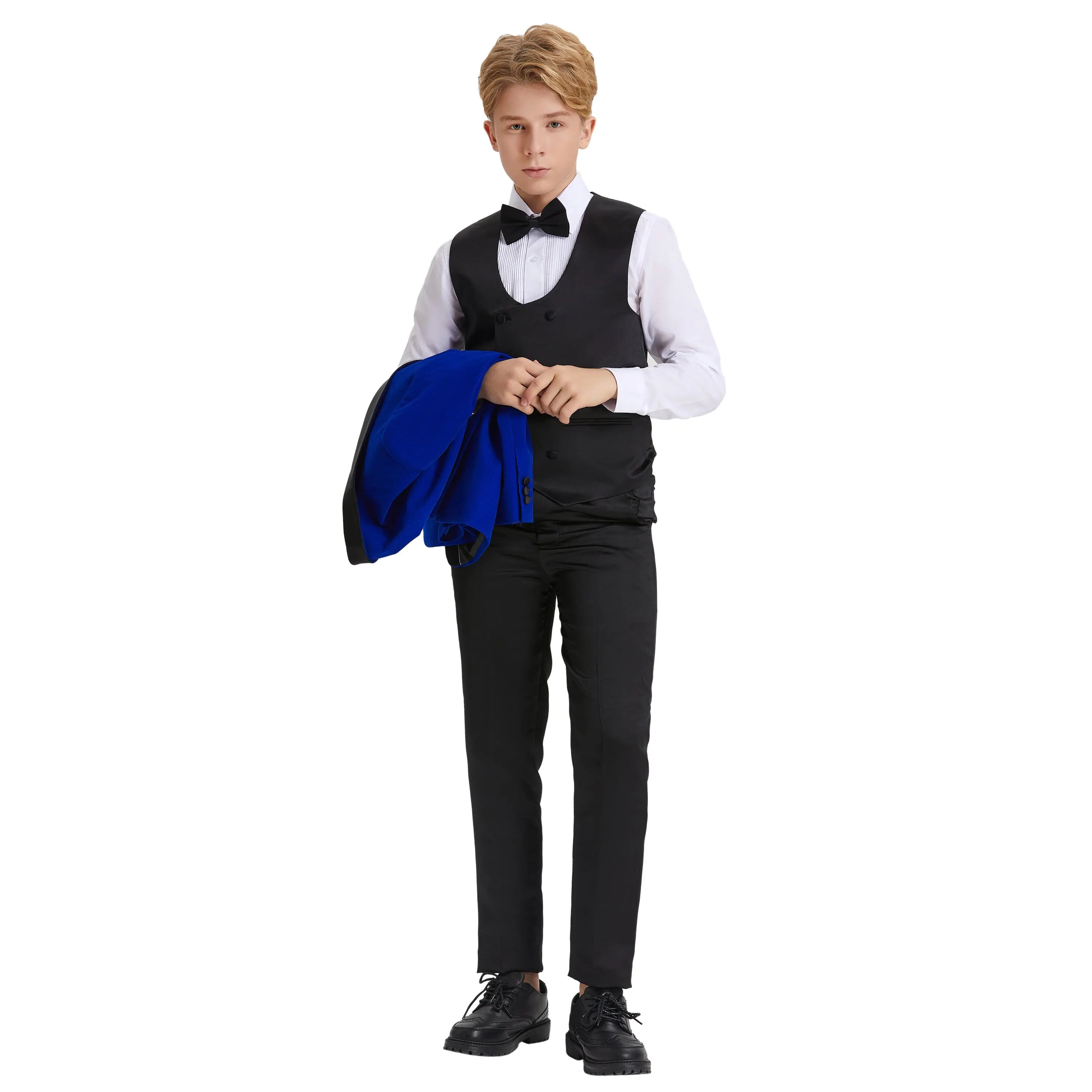 Tazzio Boy's 5pc Velvet Tuxedo Suit Tazzio