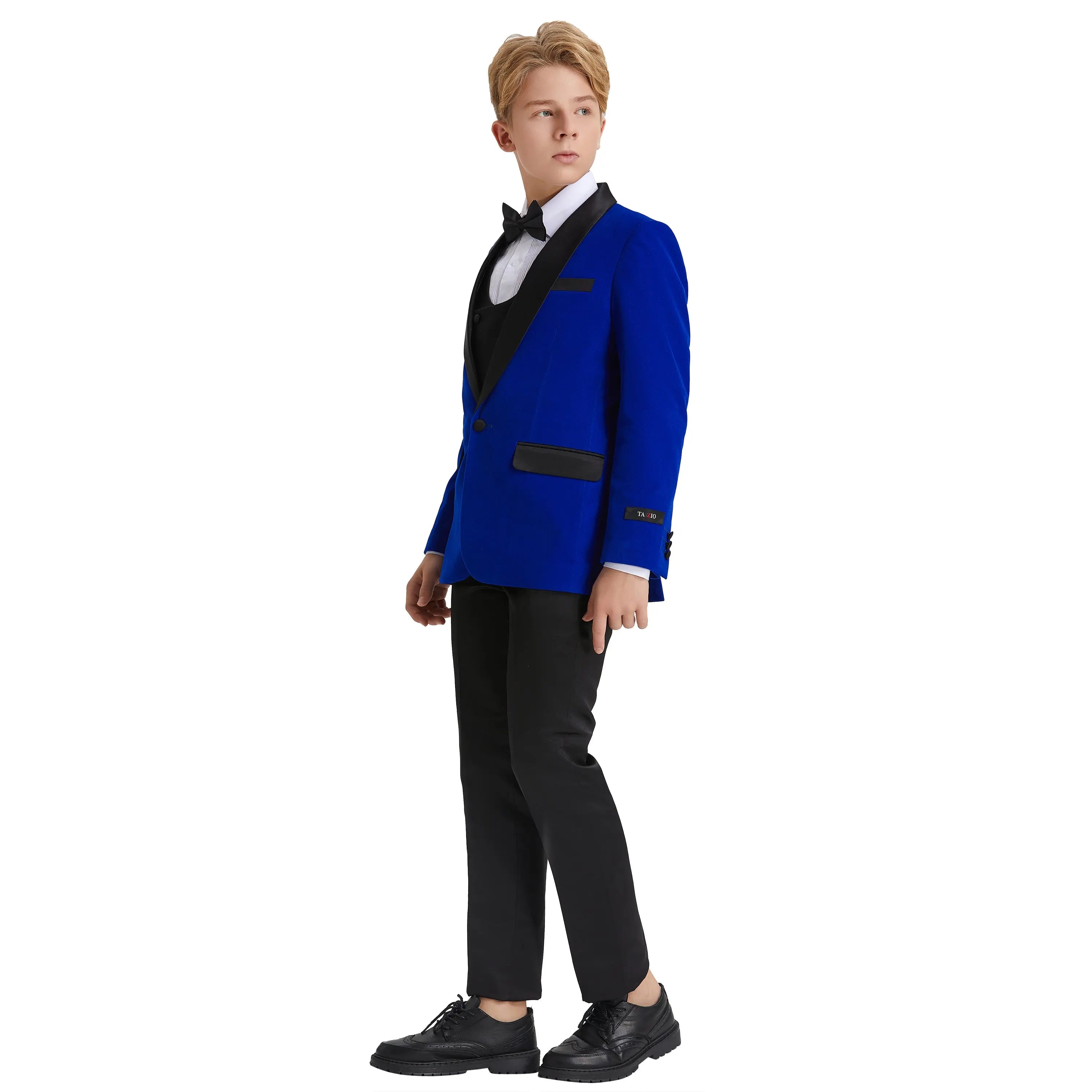 Tazzio Boy's 5pc Velvet Tuxedo Suit Tazzio