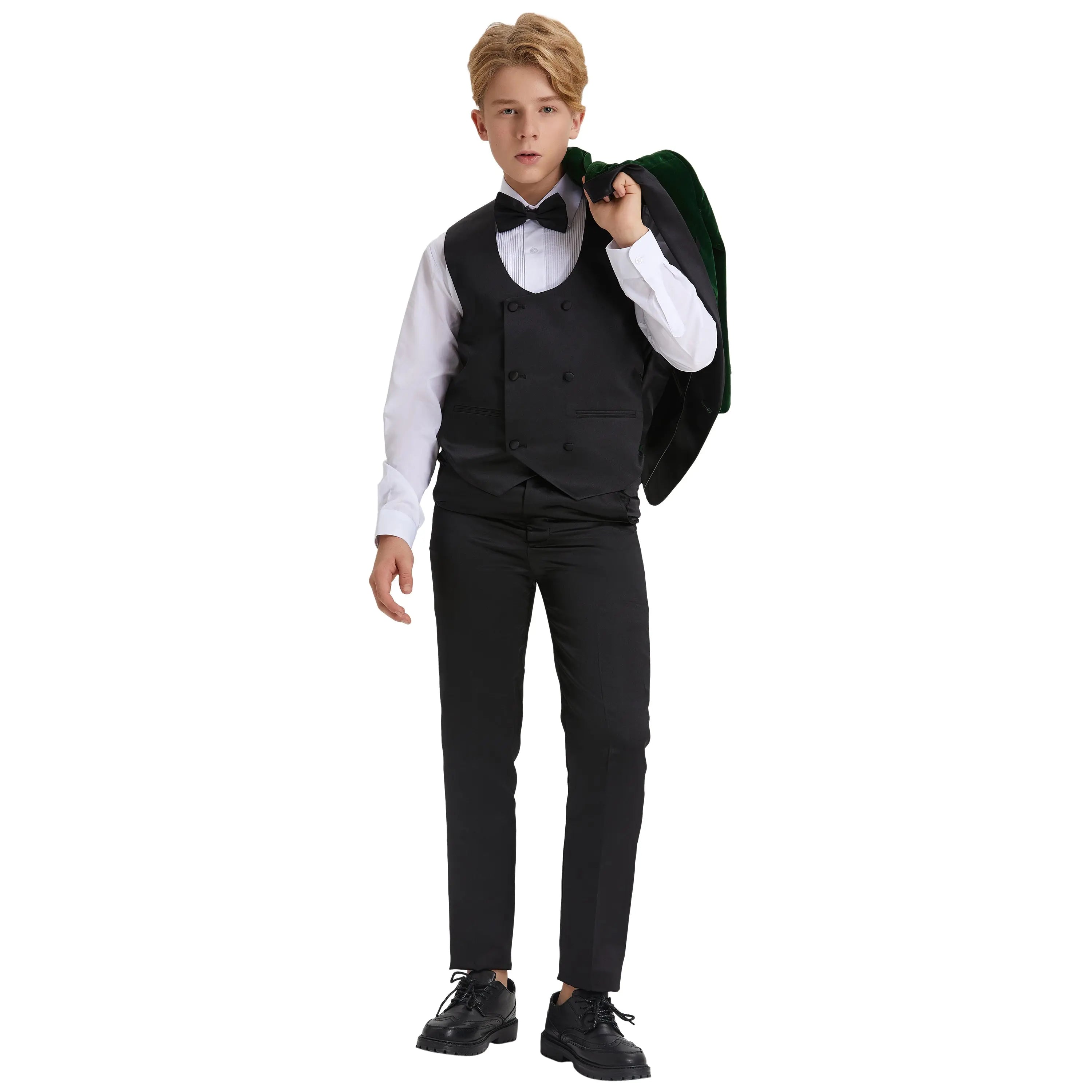 Tazzio Boy's 5pc Velvet Tuxedo Suit Tazzio