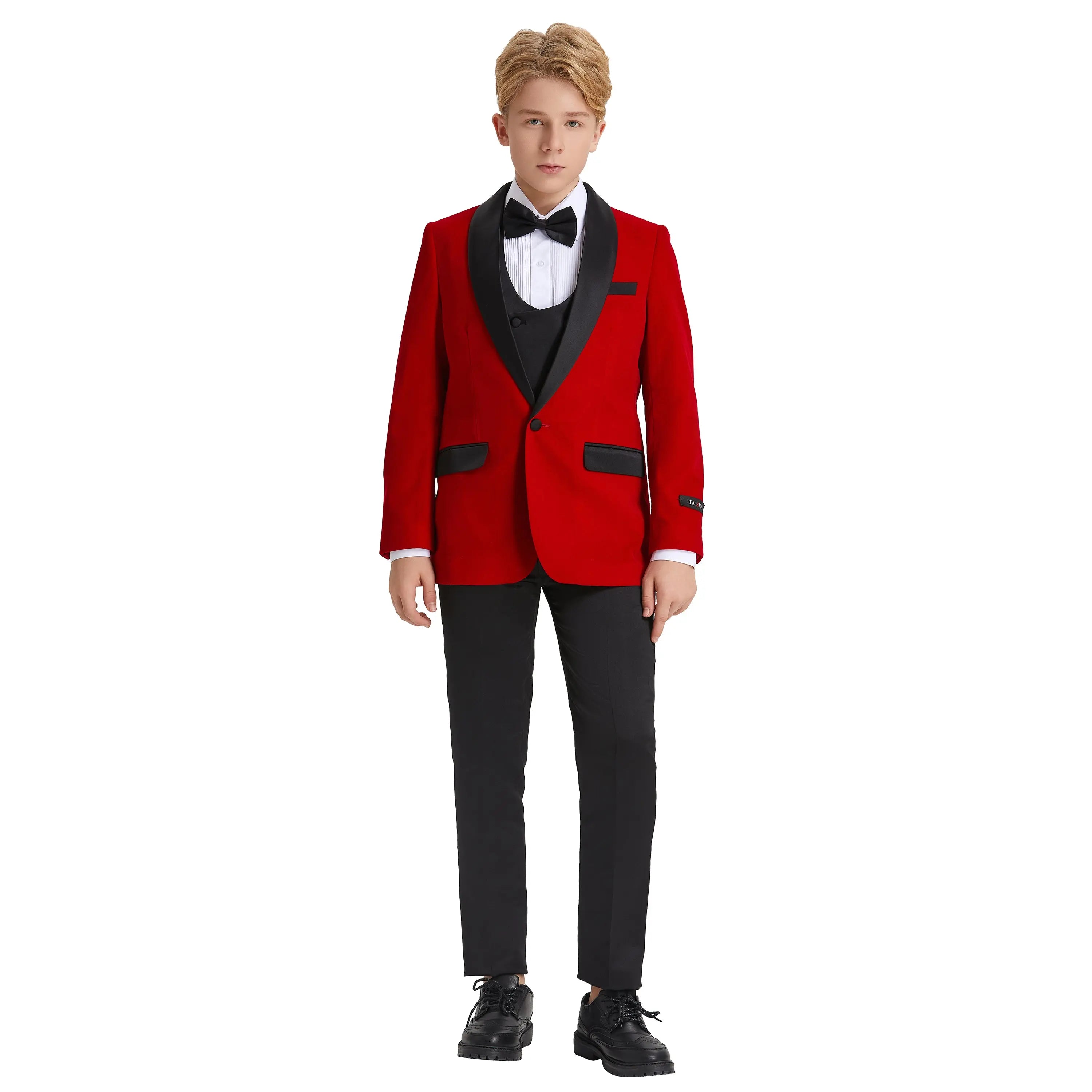 Tazzio Boy's 5pc Velvet Tuxedo Suit Tazzio