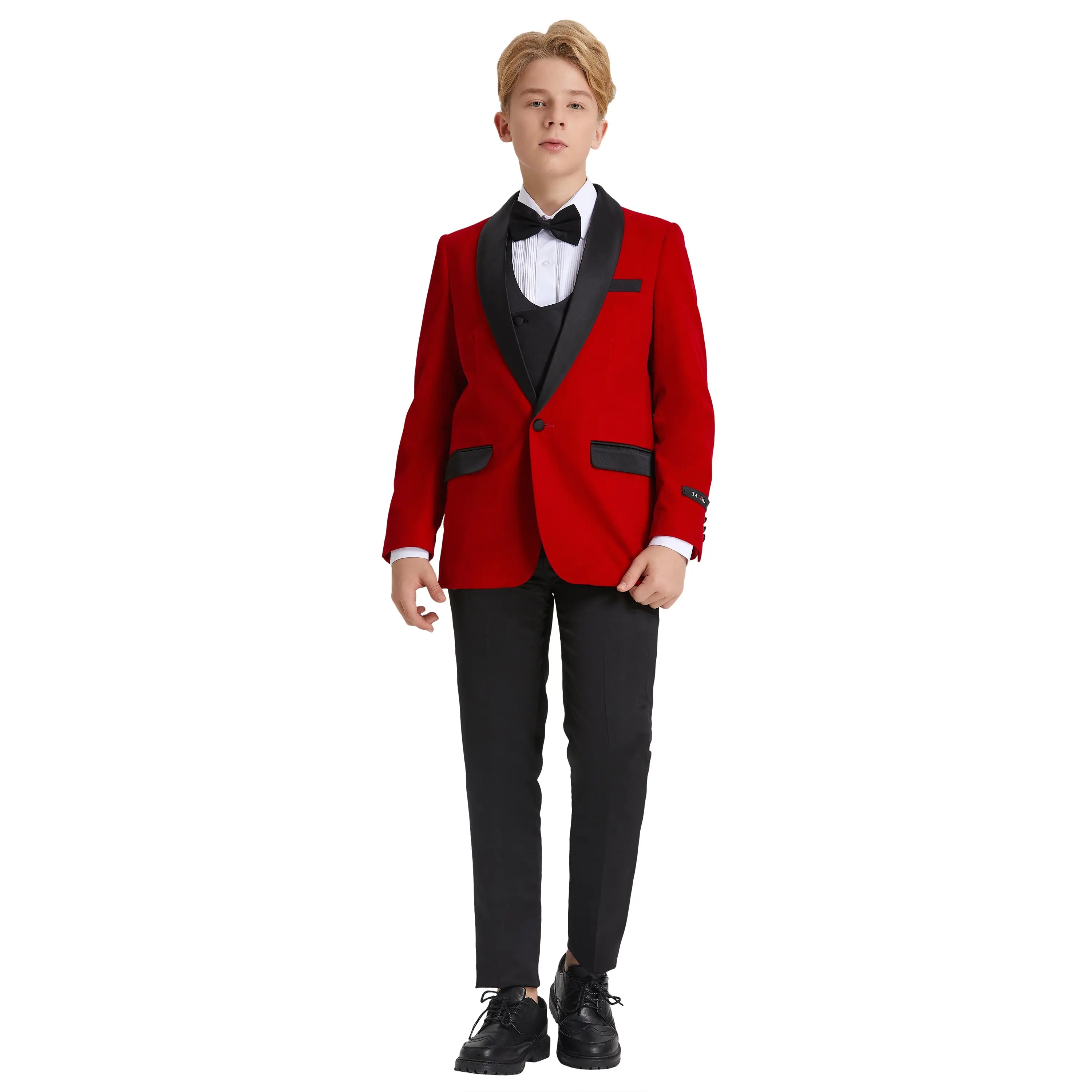 Tazzio Boy's 5pc Velvet Tuxedo Suit Tazzio