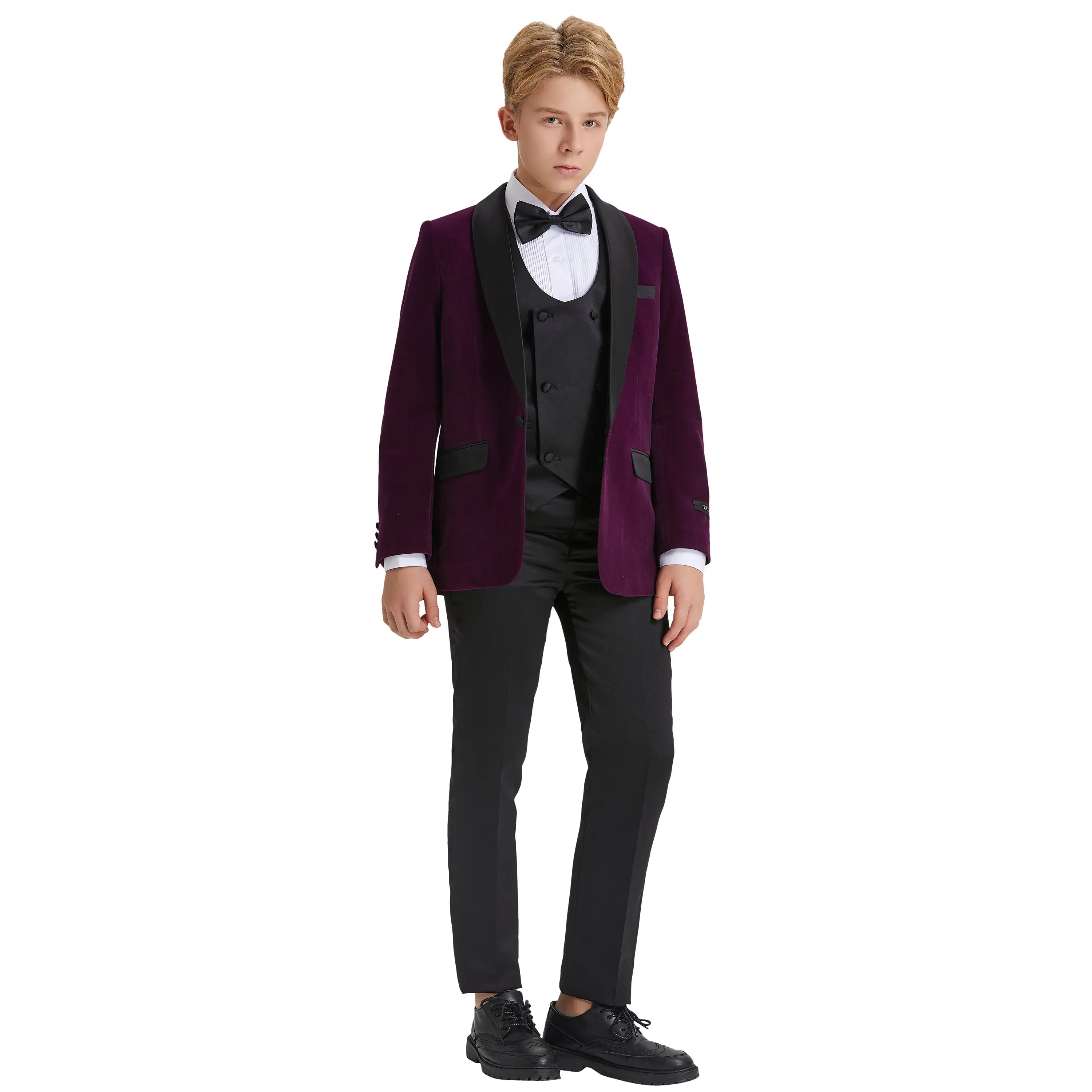 Tazzio Boy's 5pc Velvet Tuxedo Suit Tazzio