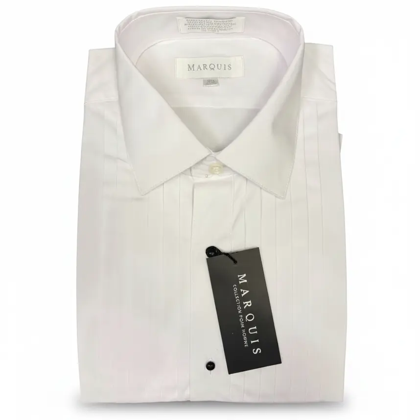 Regular Fit Lay-Down Collar Tuxedo Shirt M & R Clothing M & R Clothing mens-dress-shirts