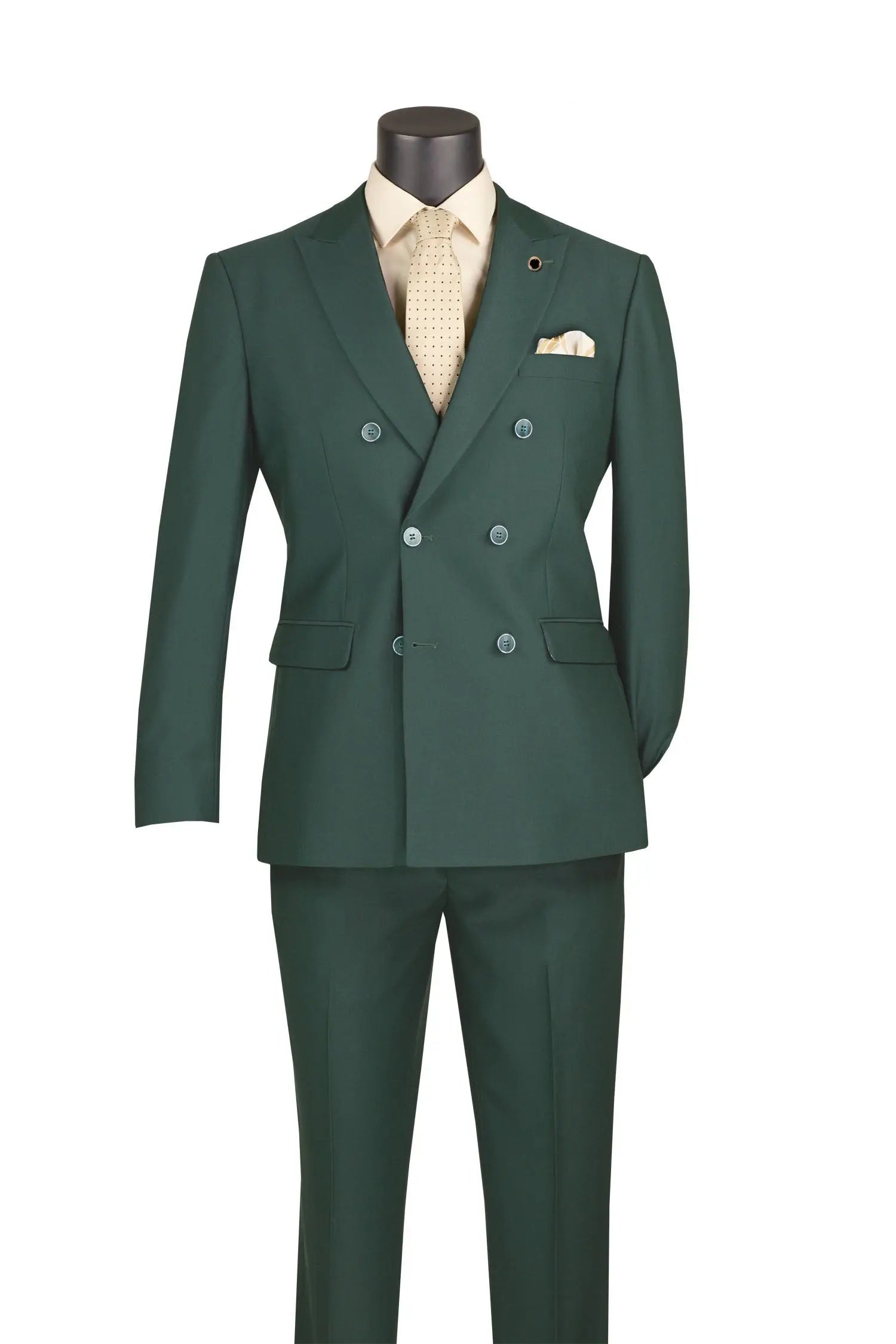 2 Piece Double Breasted Slim Fit Flex Suit M & R Clothing
