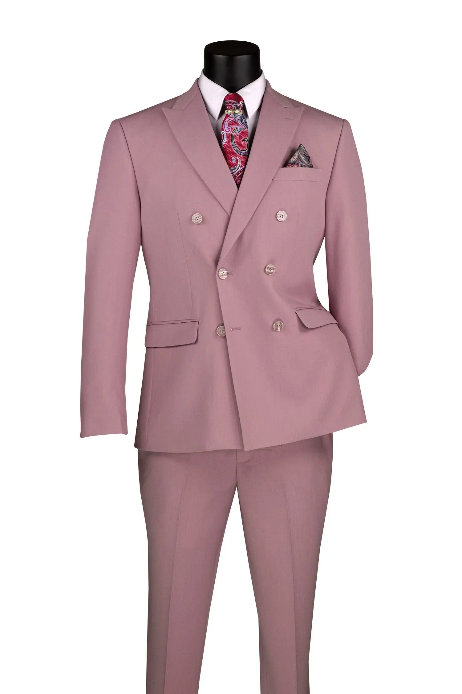 2 Piece Double Breasted Slim Fit Flex Suit M & R Clothing