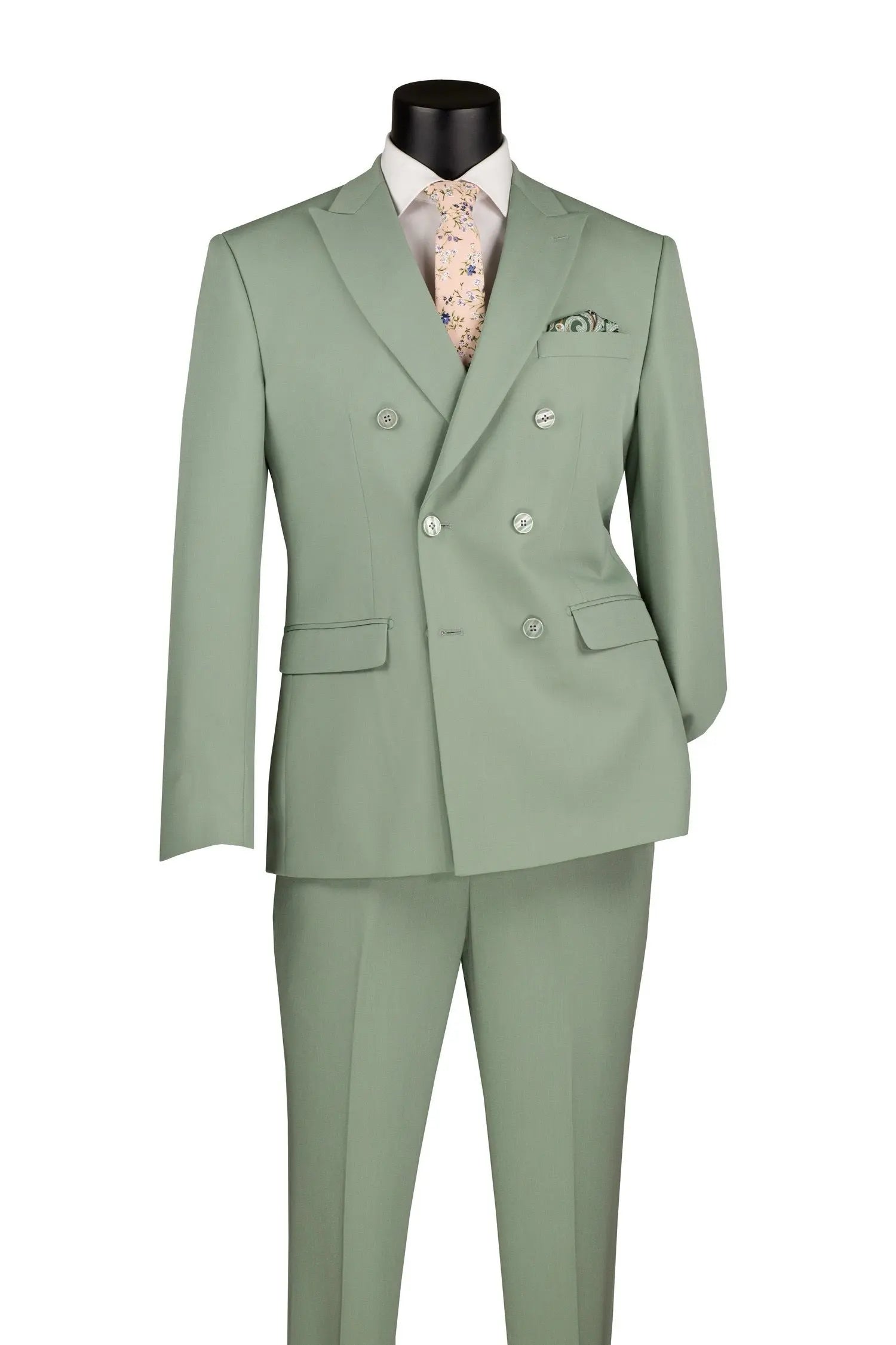 2 Piece Double Breasted Slim Fit Flex Suit M & R Clothing
