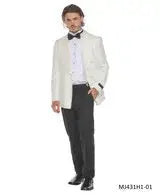 Ivory Shawl Collar Double Breasted Dinner Jacket M & R Clothing