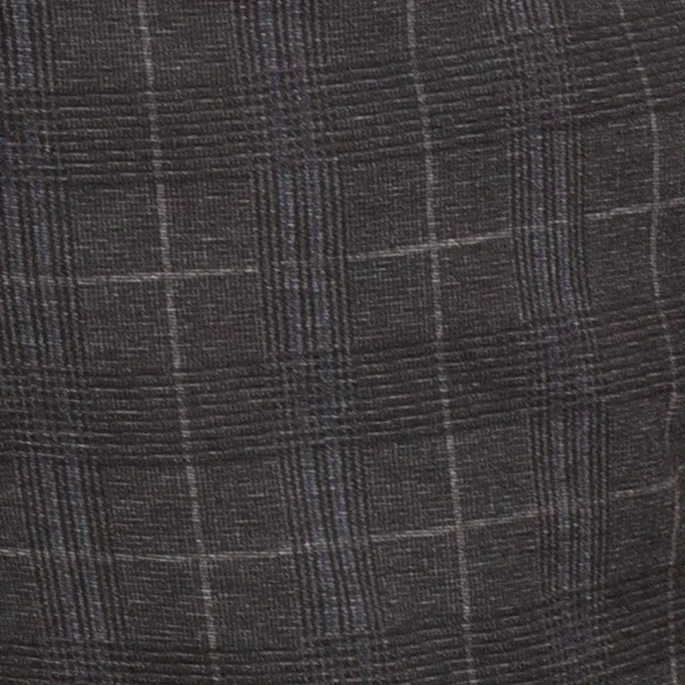 Men's 3-Piece Slim Plaid Double Breast Vest Suit M & R Clothing