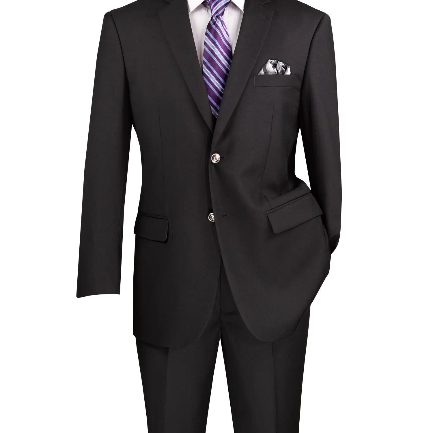 Men's Classic Regular Fit 2-Button Rayon Blazer M & R Clothing