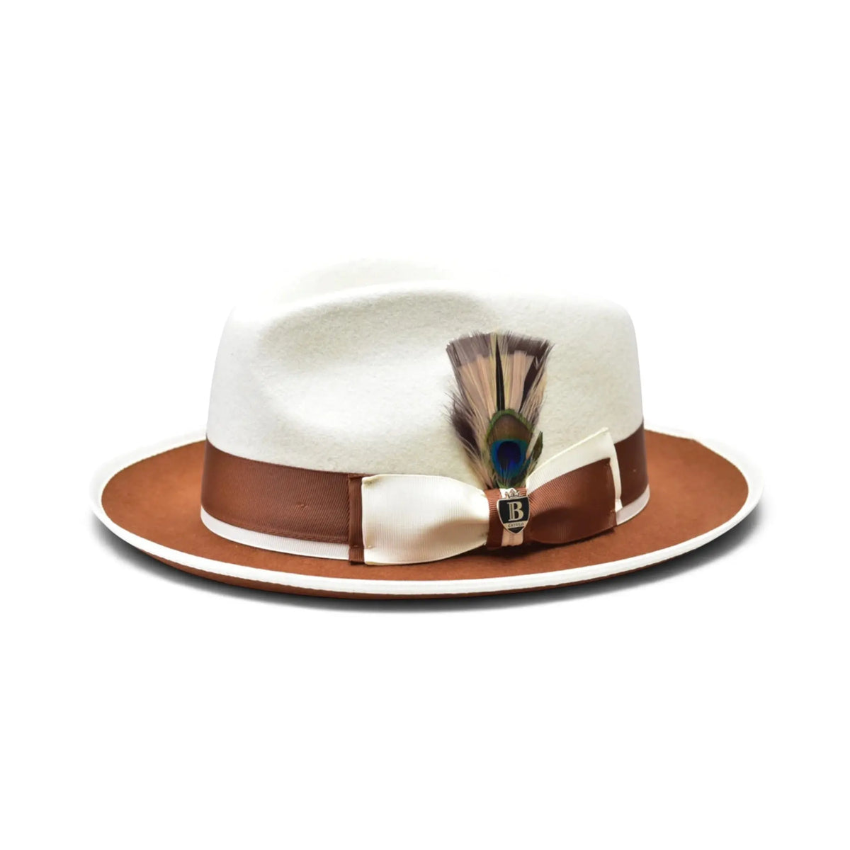 PRESTON 2-tone Fedora by Bruno Capello M & R Clothing M & R Clothing Mens-Hats