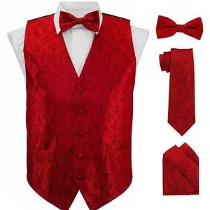 Paisley printed vest set M & R Clothing M & R Clothing Mens-vest