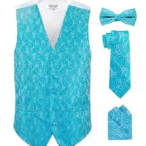Paisley printed vest set M & R Clothing M & R Clothing Mens-vest