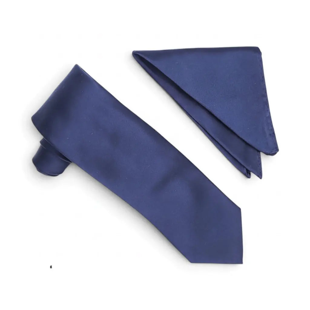 Stacy Adams Heavy Satin Tie and Pocket Square Set Stacy Adams M & R Clothing Mens-Accessories