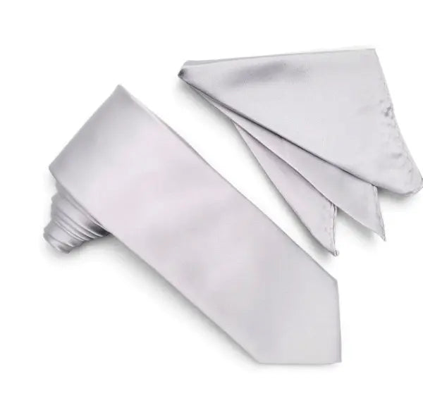 Stacy Adams Heavy Satin Tie and Pocket Square Set Stacy Adams M & R Clothing Mens-Accessories