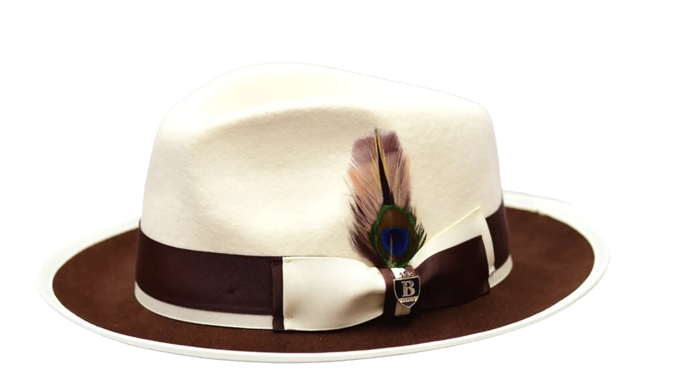 PRESTON 2-tone Fedora by Bruno Capello M & R Clothing