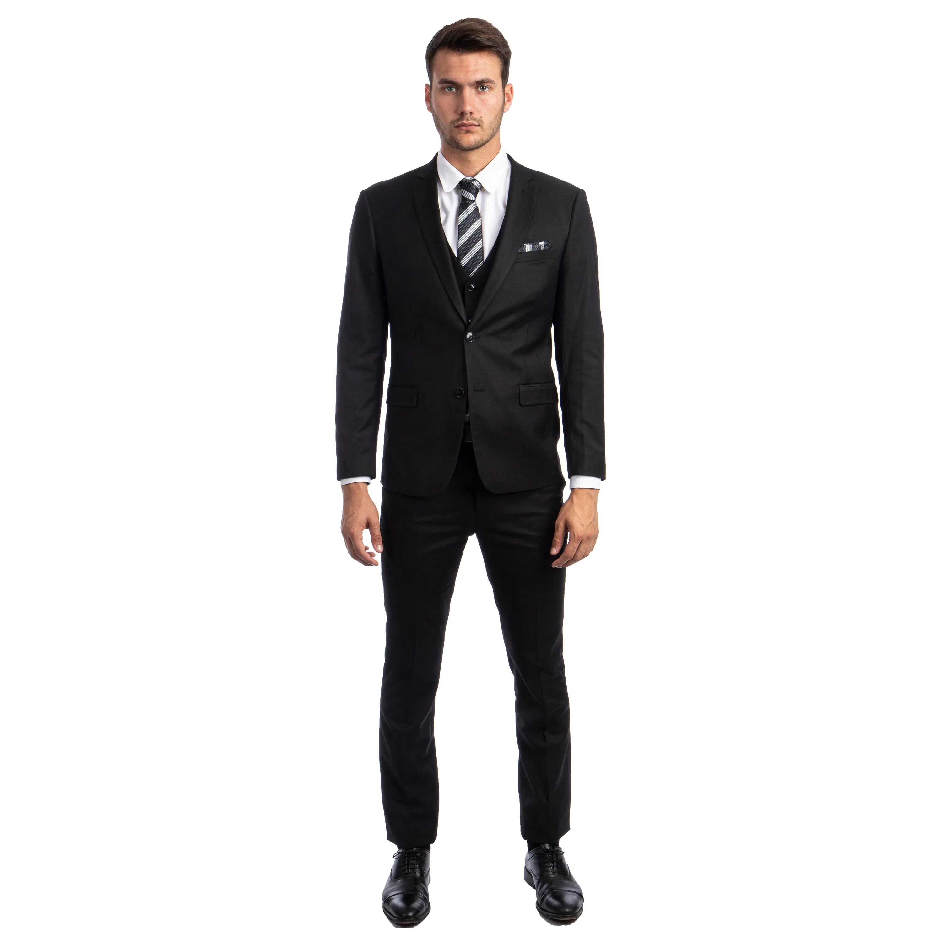 Men's Skinny-Fit Solid 3pc Suit Sean Alexander