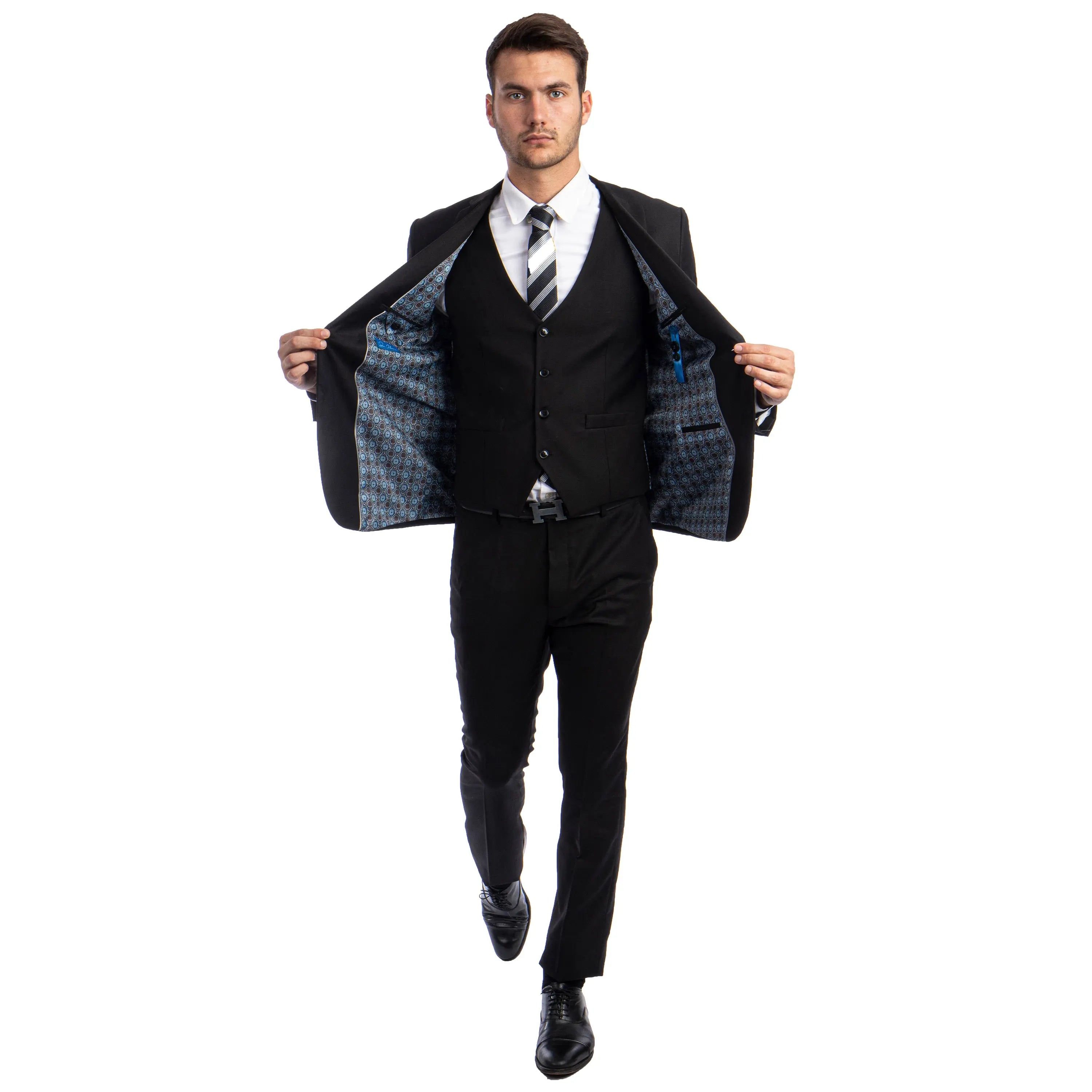Men's Skinny-Fit Solid 3pc Suit Sean Alexander