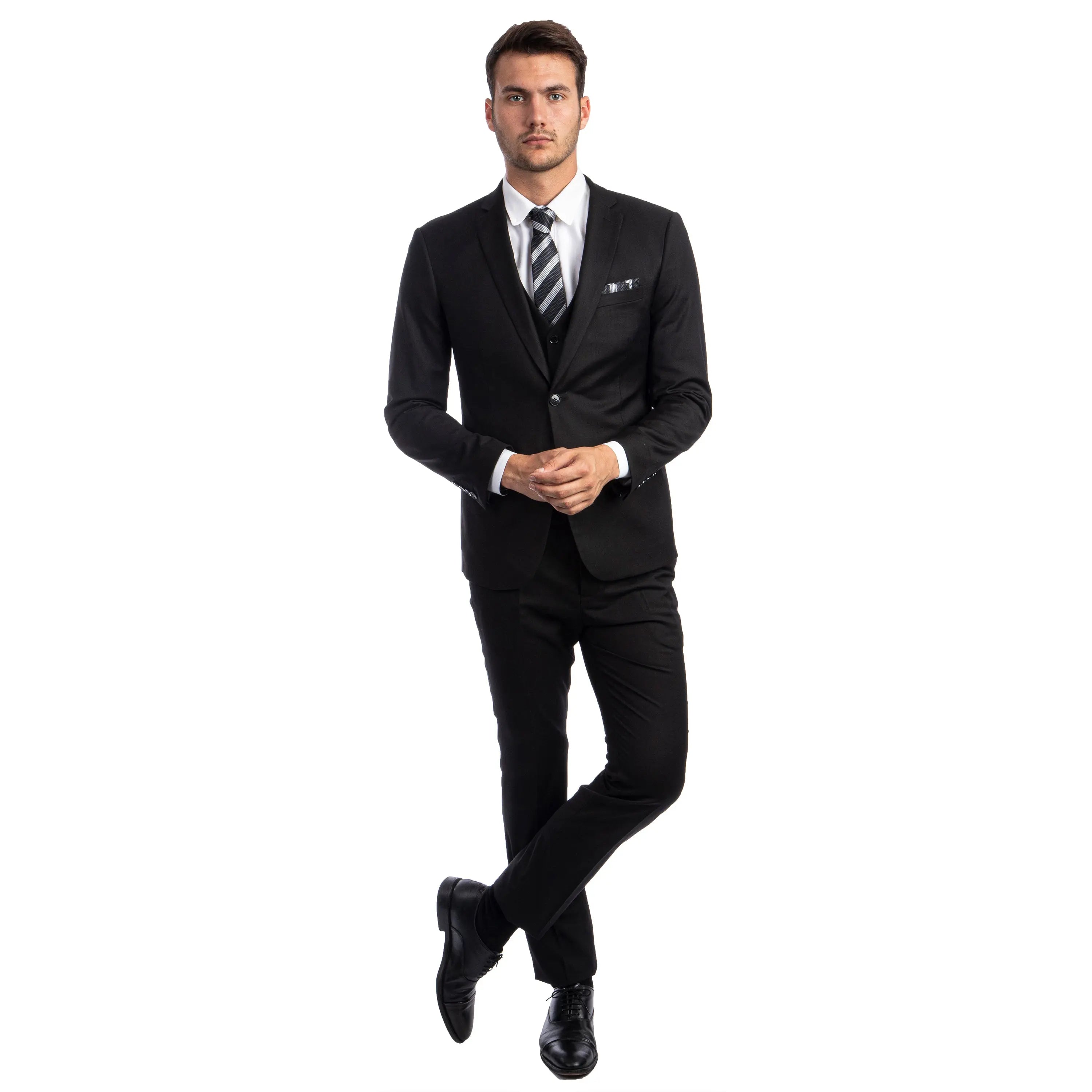 Men's Skinny-Fit Solid 3pc Suit Sean Alexander