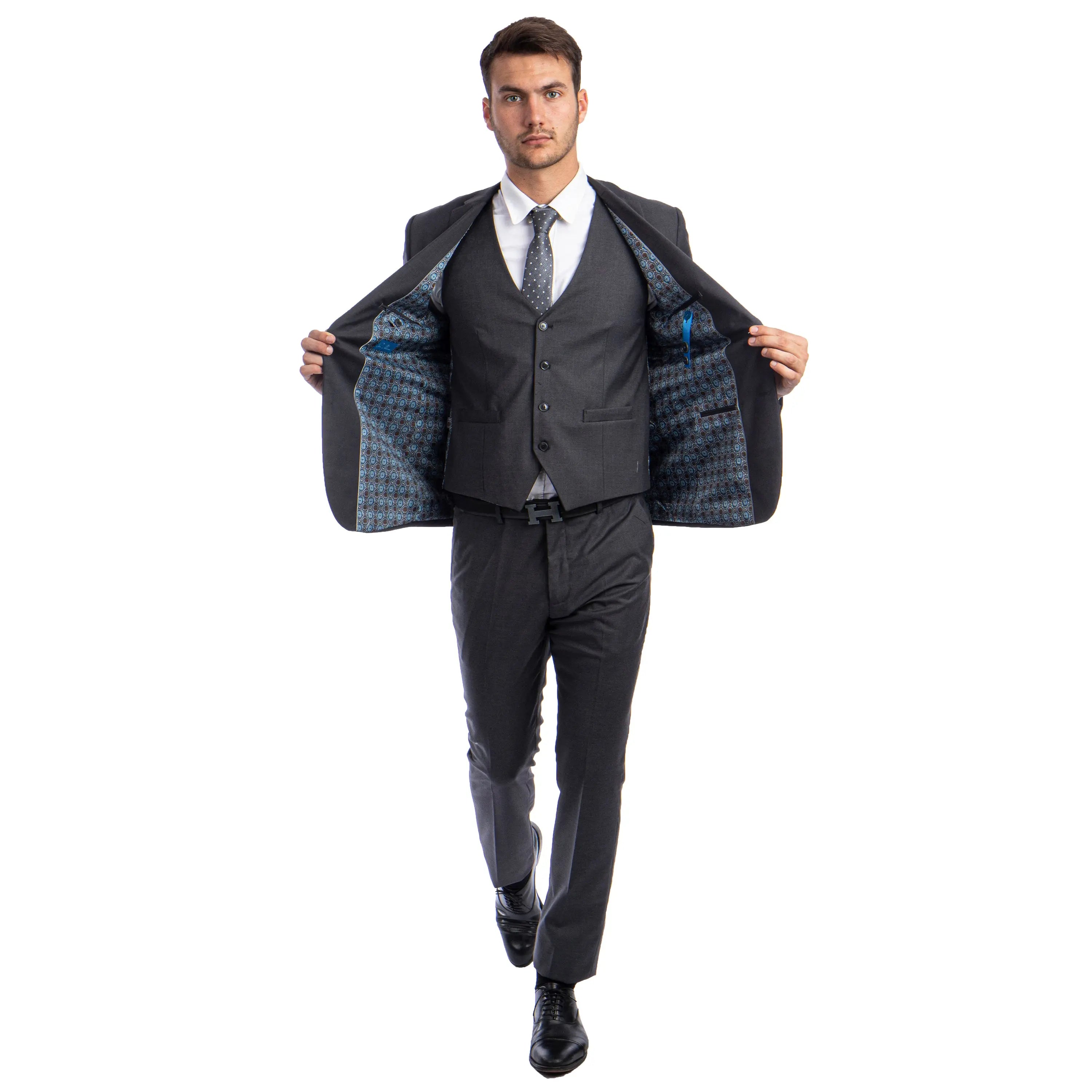 Men's Skinny-Fit Solid 3pc Suit Sean Alexander