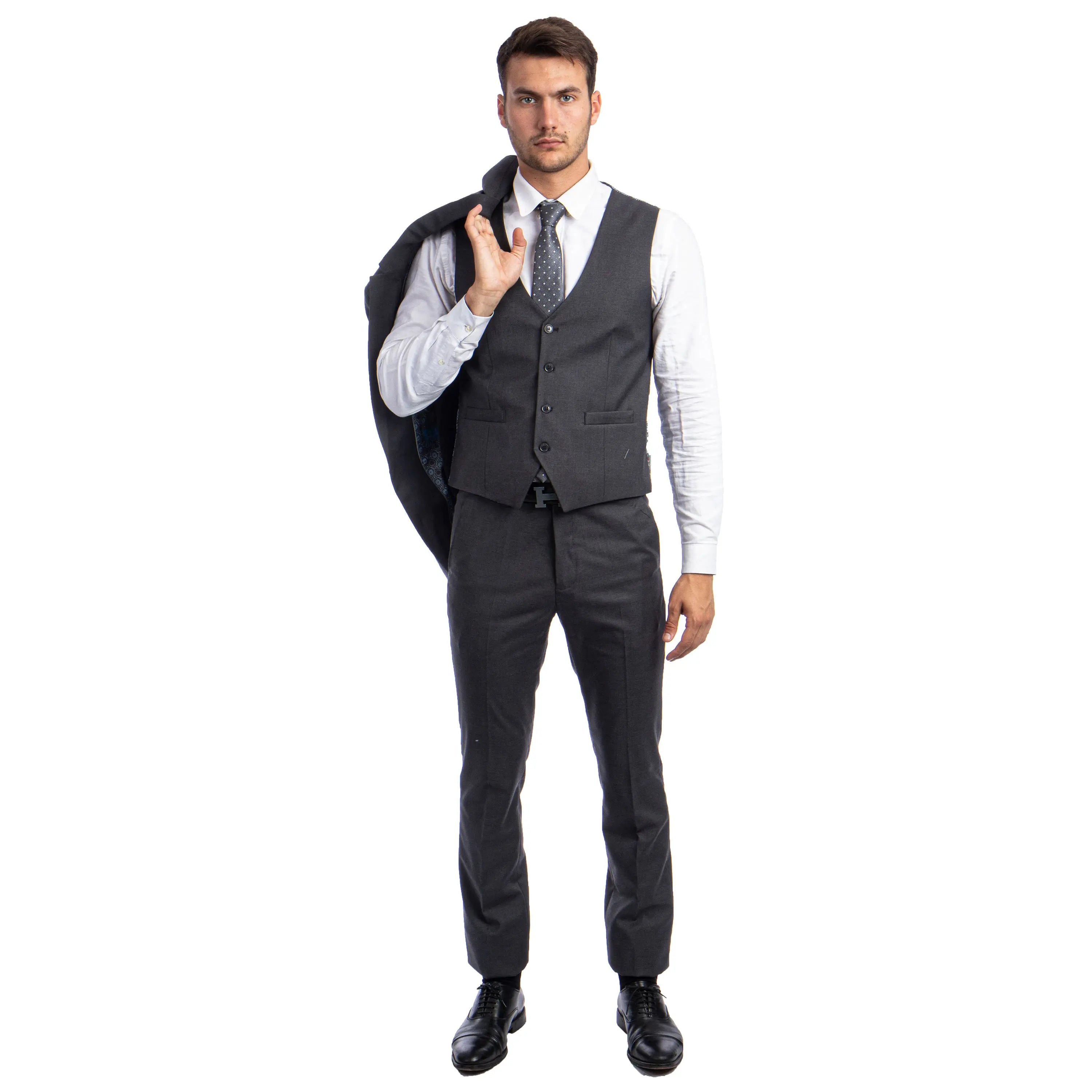 Men's Skinny-Fit Solid 3pc Suit Sean Alexander