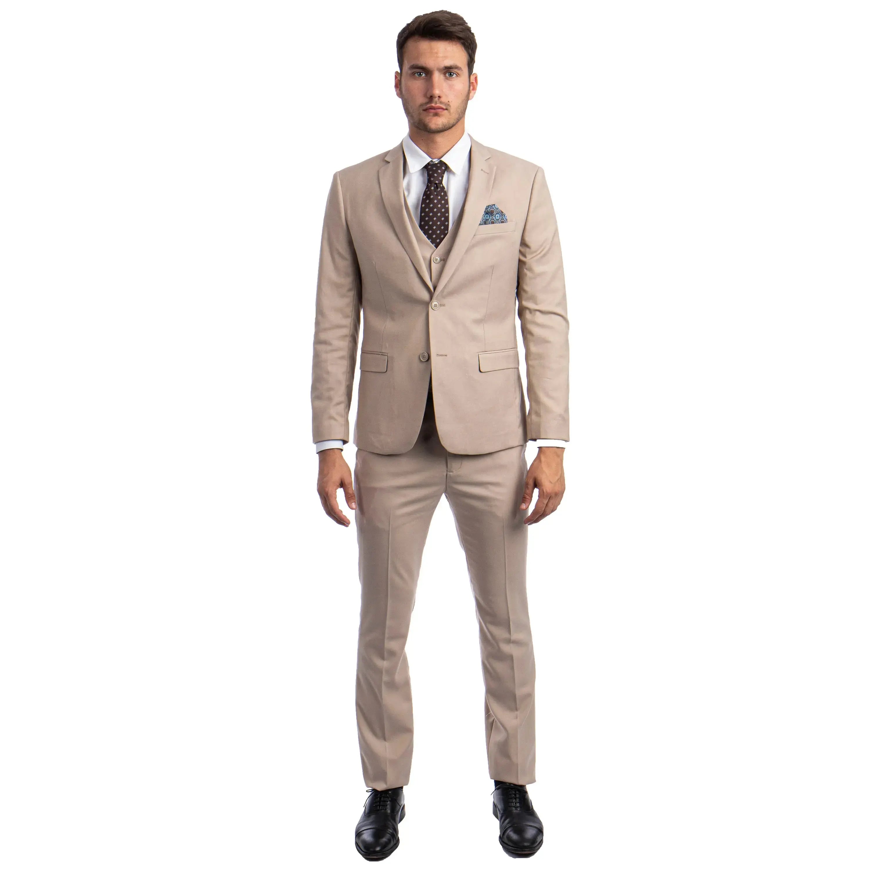 Men's Skinny-Fit Solid 3pc Suit Sean Alexander