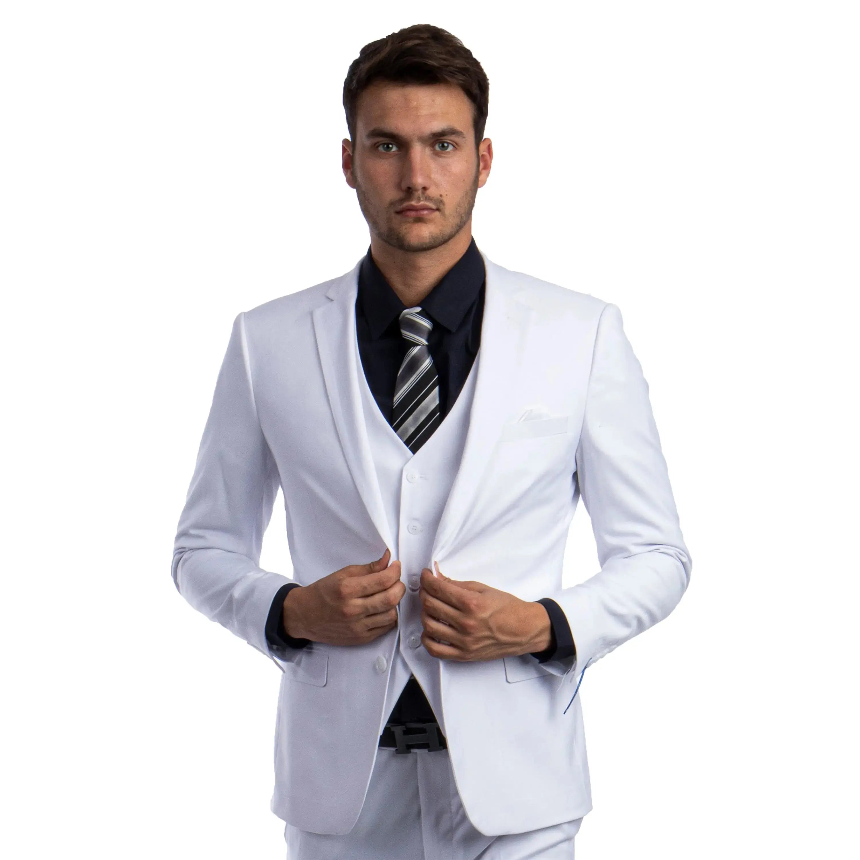 Men's Skinny-Fit Solid 3pc Suit Sean Alexander
