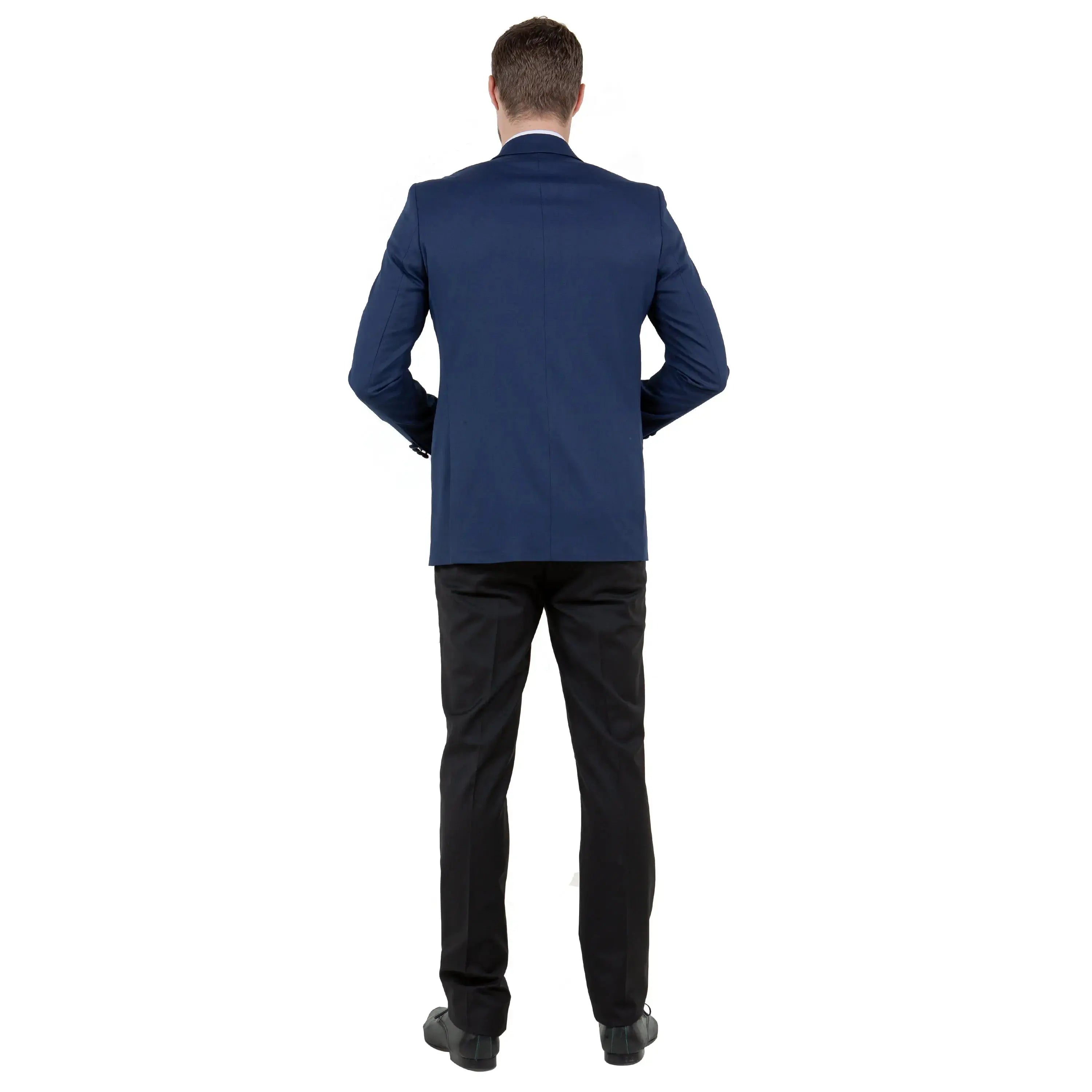 Men's Tailored-Fit Suit Separate Tuxedo Jacket w/ Peak Lapel Zegarie