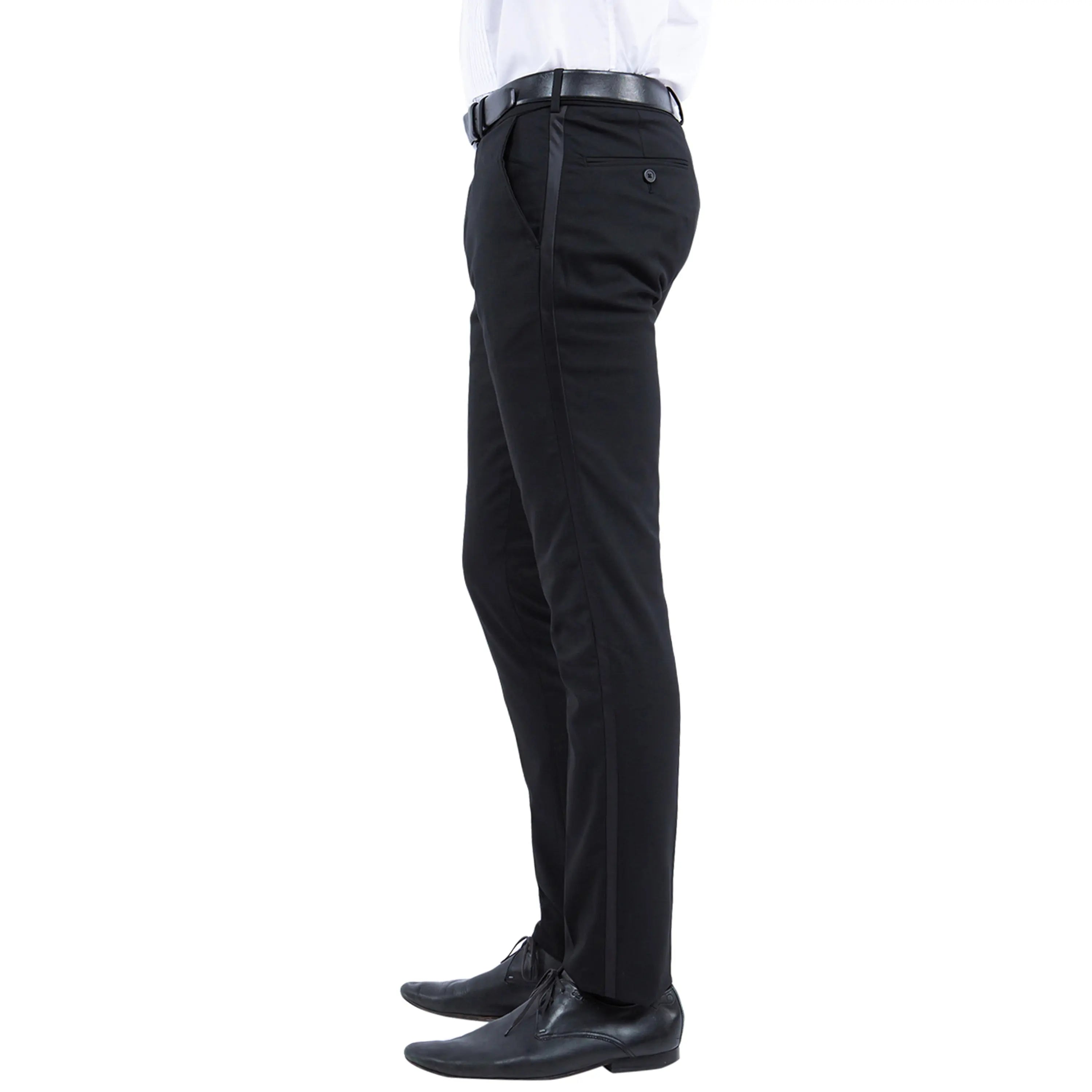 Zegarie Men's Solid Tuxedo Dress Pants – Formal Tuxedo Trousers Zegarie