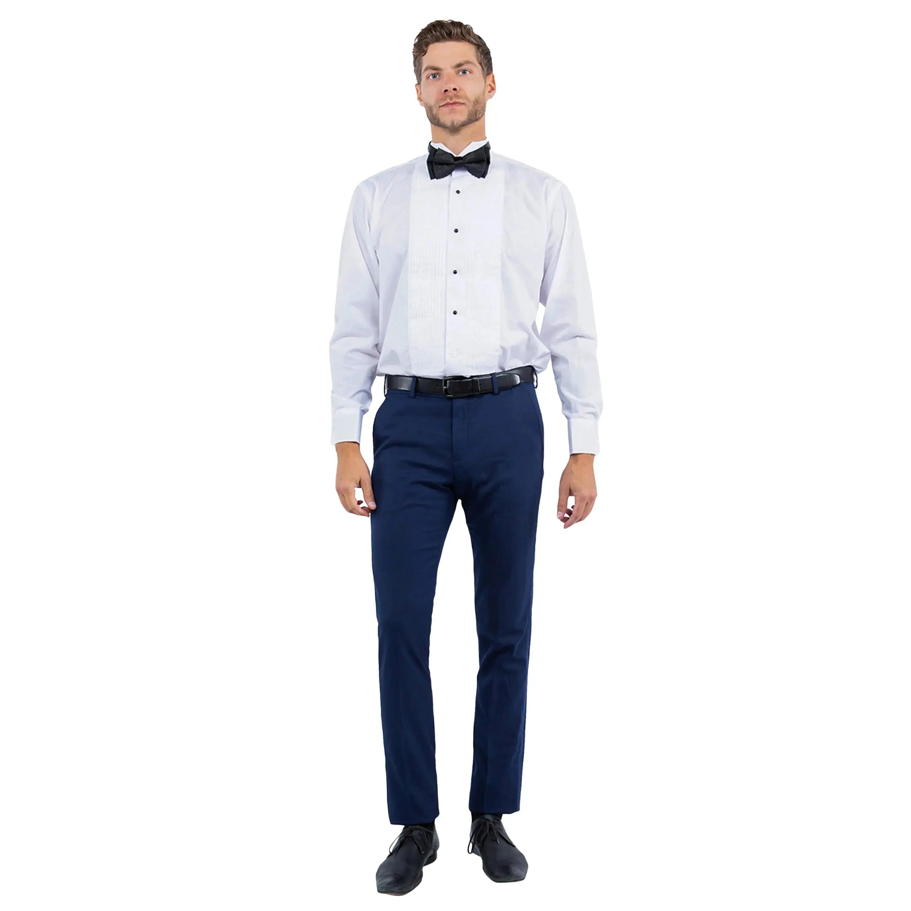 Zegarie Men's Solid Tuxedo Dress Pants – Formal Tuxedo Trousers Zegarie