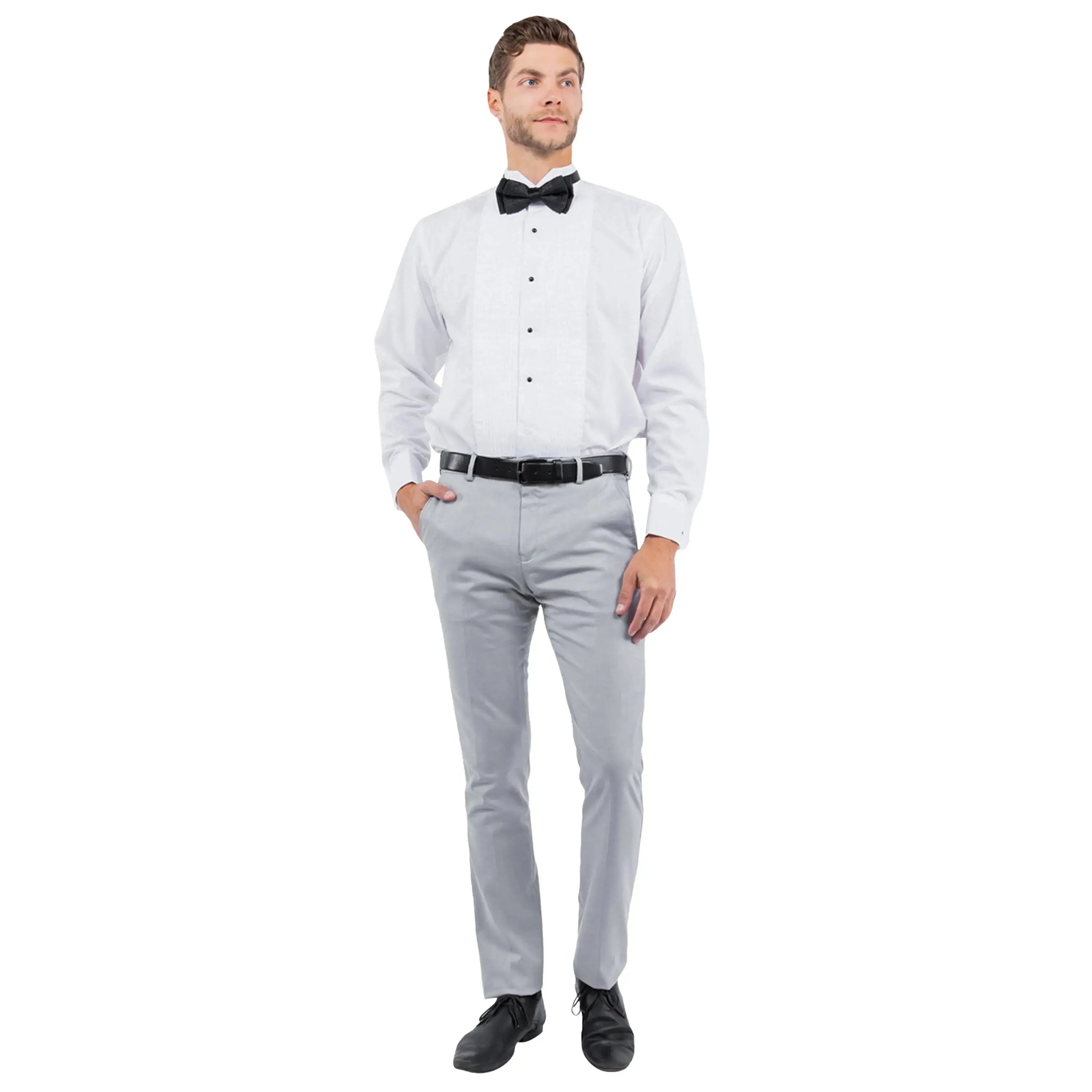 Zegarie Men's Solid Tuxedo Dress Pants – Formal Tuxedo Trousers Zegarie