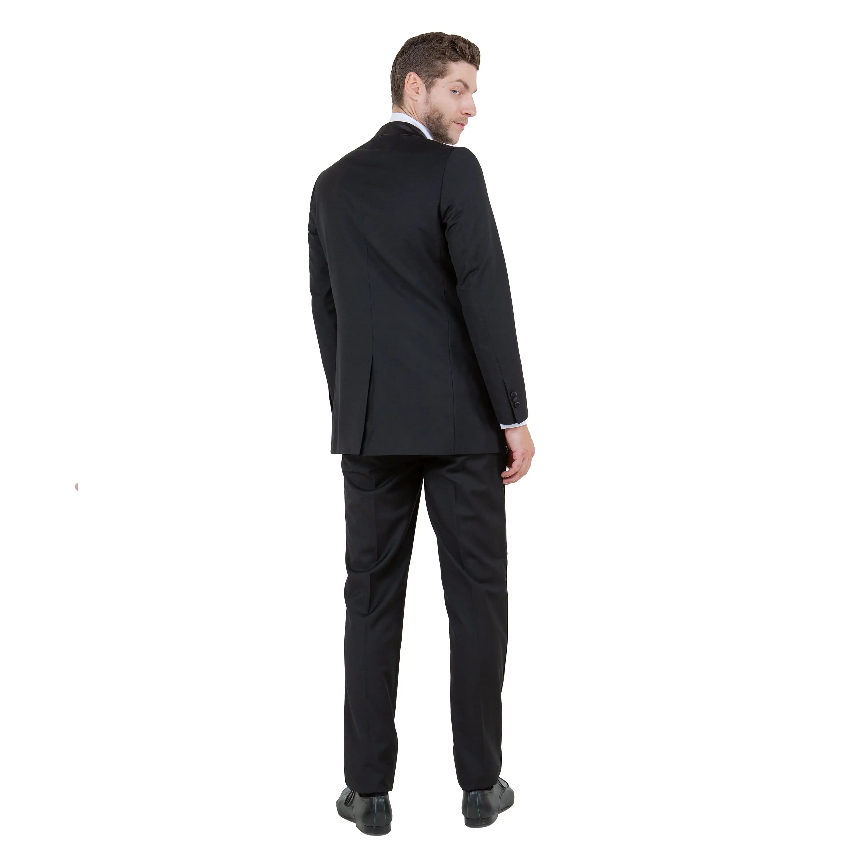 Bryan Michaels Men's One-Button Tuxedo | Satin Peak Lapel Bryan Michaels