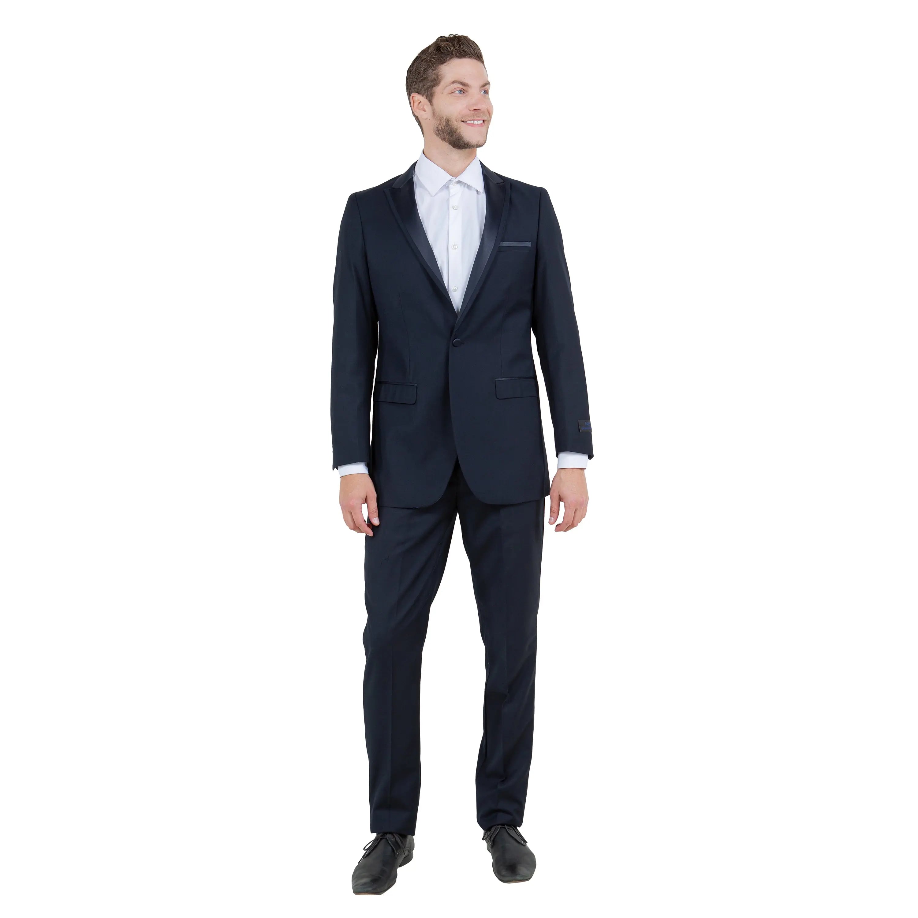 Bryan Michaels Men's One-Button Tuxedo | Satin Peak Lapel Bryan Michaels