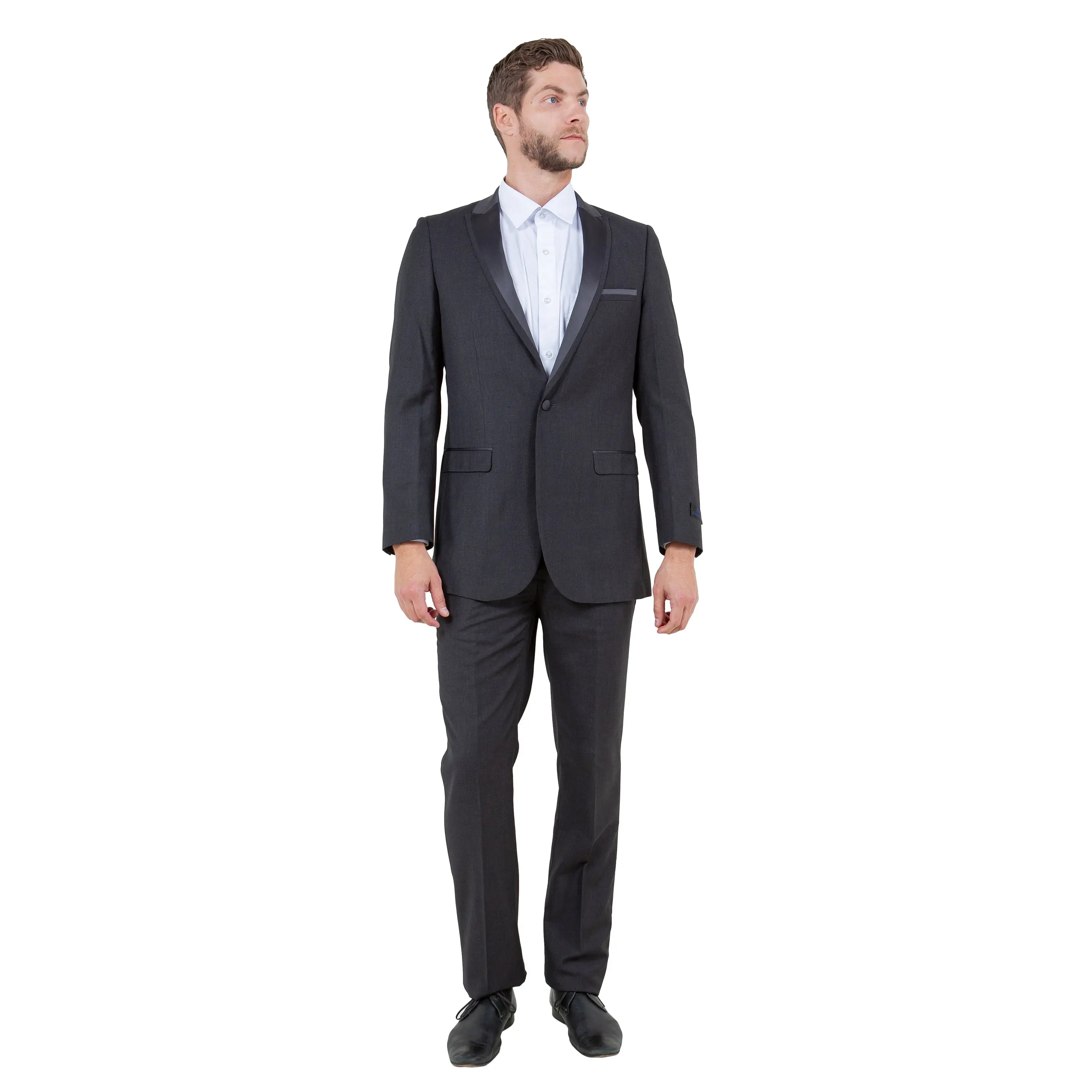 Bryan Michaels Men's One-Button Tuxedo | Satin Peak Lapel Bryan Michaels