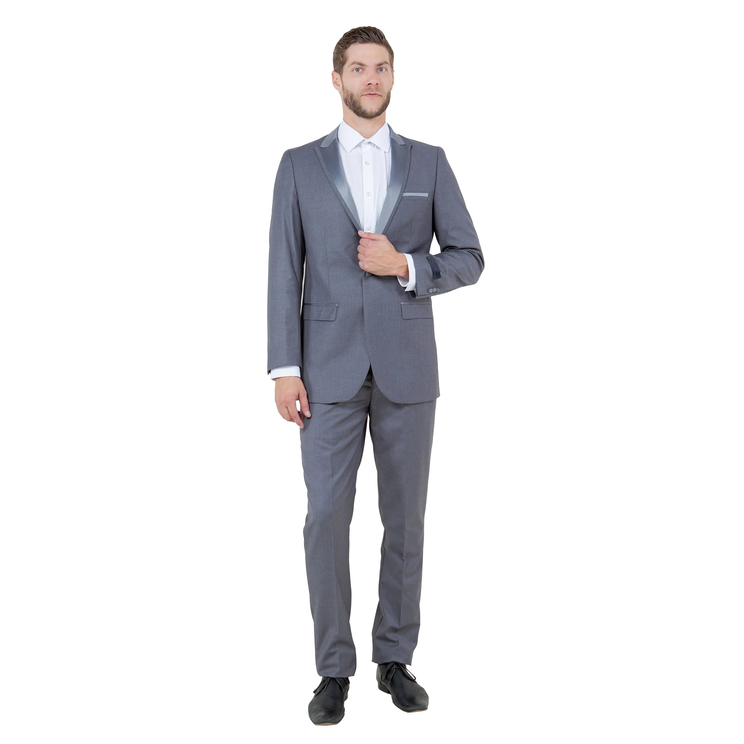 Bryan Michaels Men's One-Button Tuxedo | Satin Peak Lapel Bryan Michaels