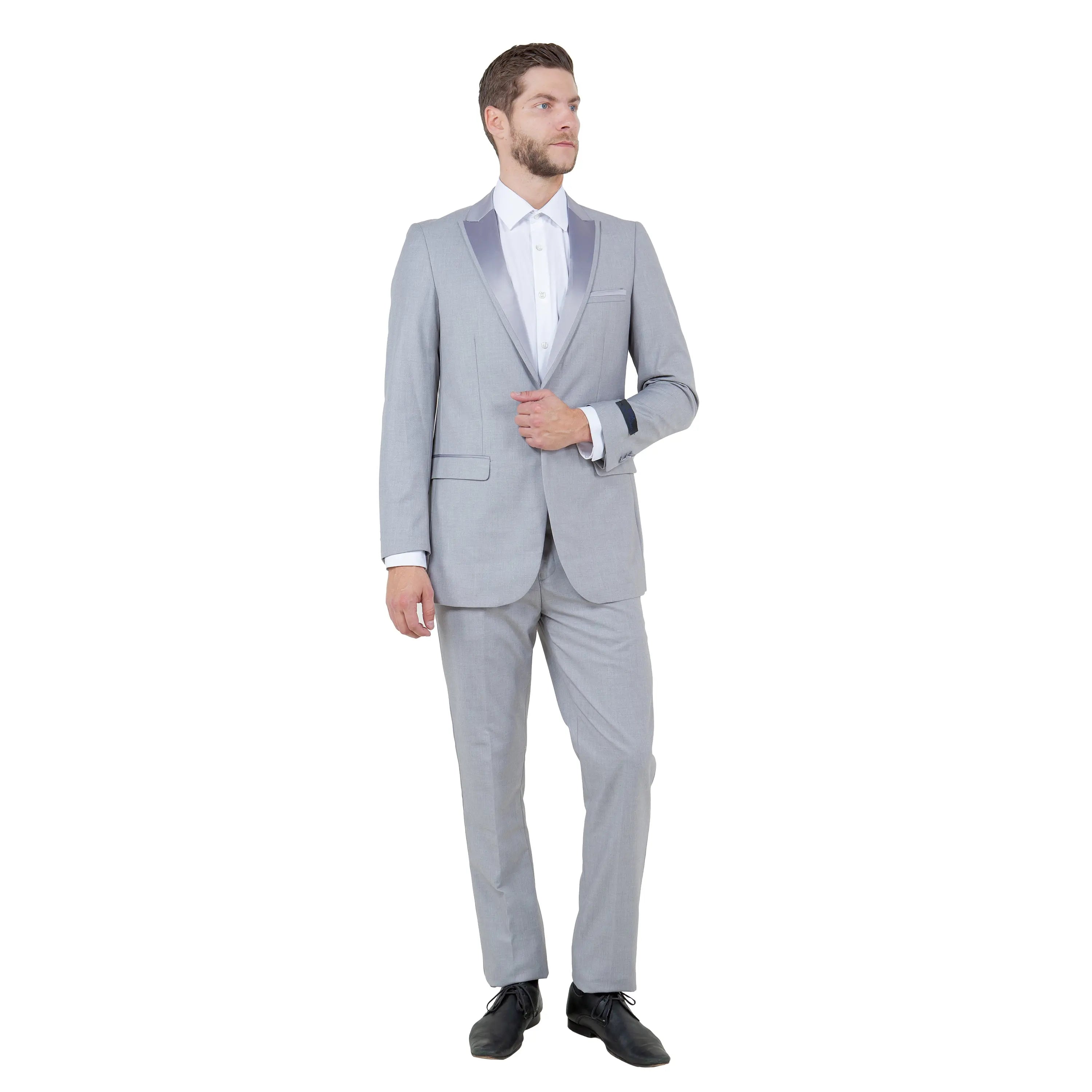 Bryan Michaels Men's One-Button Tuxedo | Satin Peak Lapel Bryan Michaels