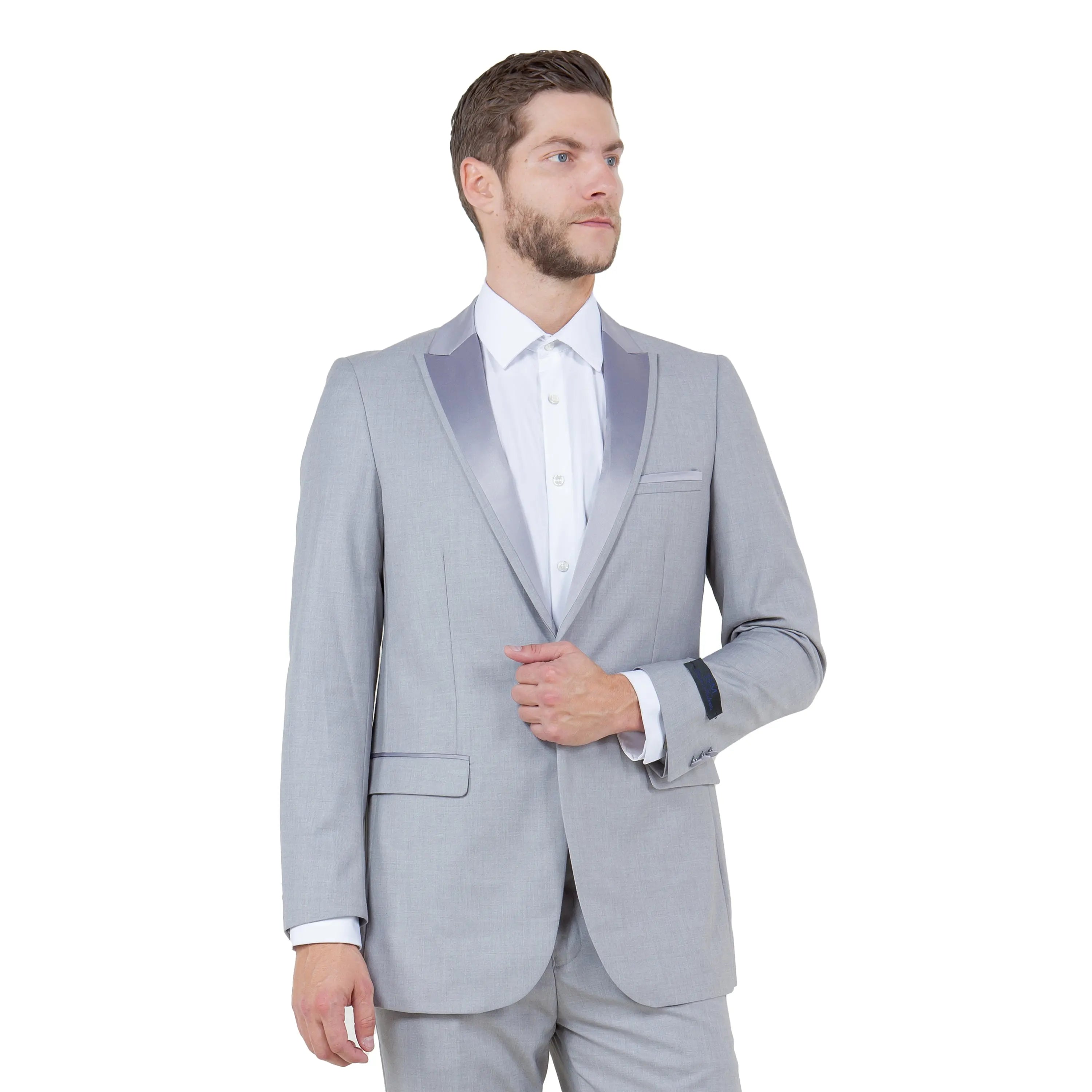 Bryan Michaels Men's One-Button Tuxedo | Satin Peak Lapel Bryan Michaels