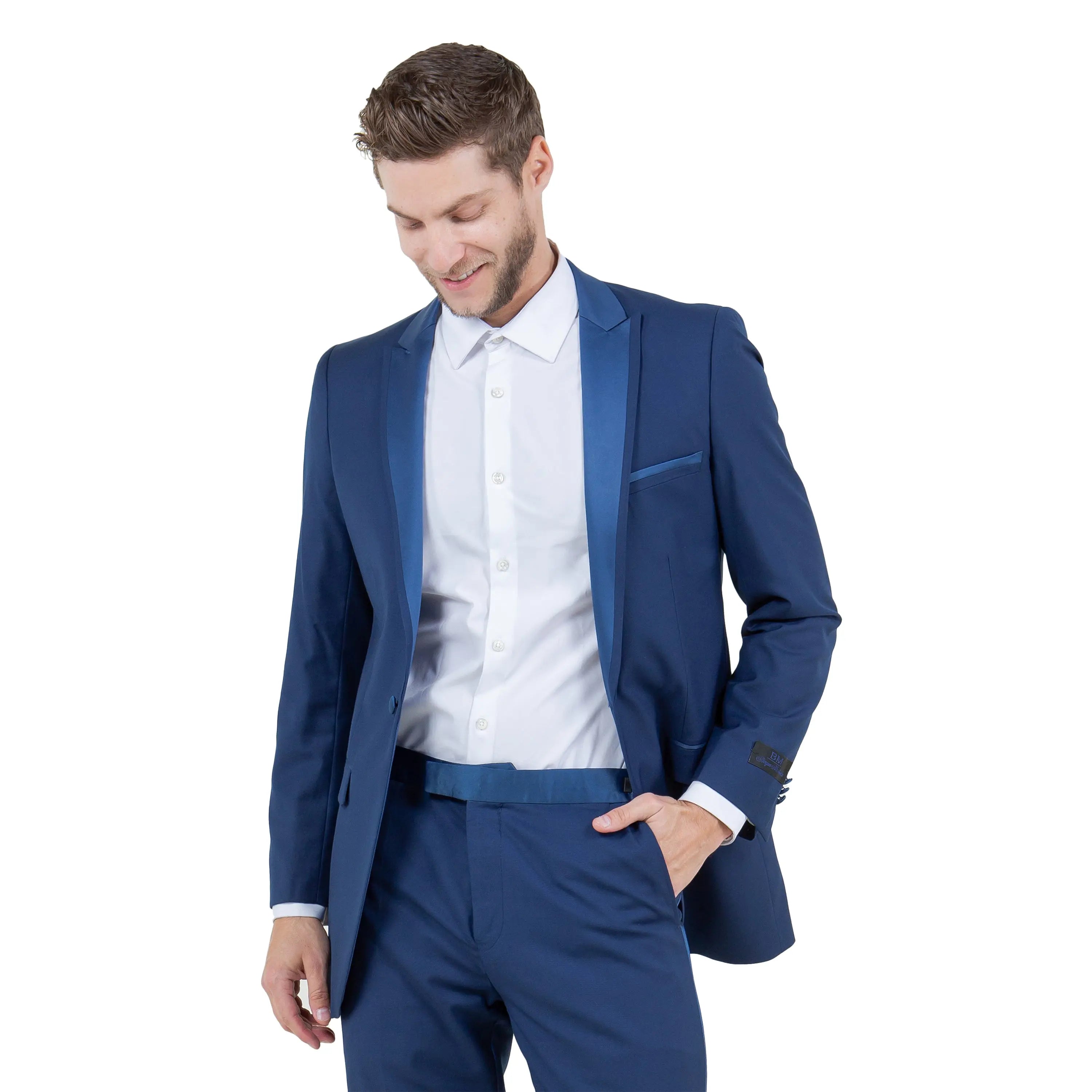Bryan Michaels Men's One-Button Tuxedo | Satin Peak Lapel Bryan Michaels