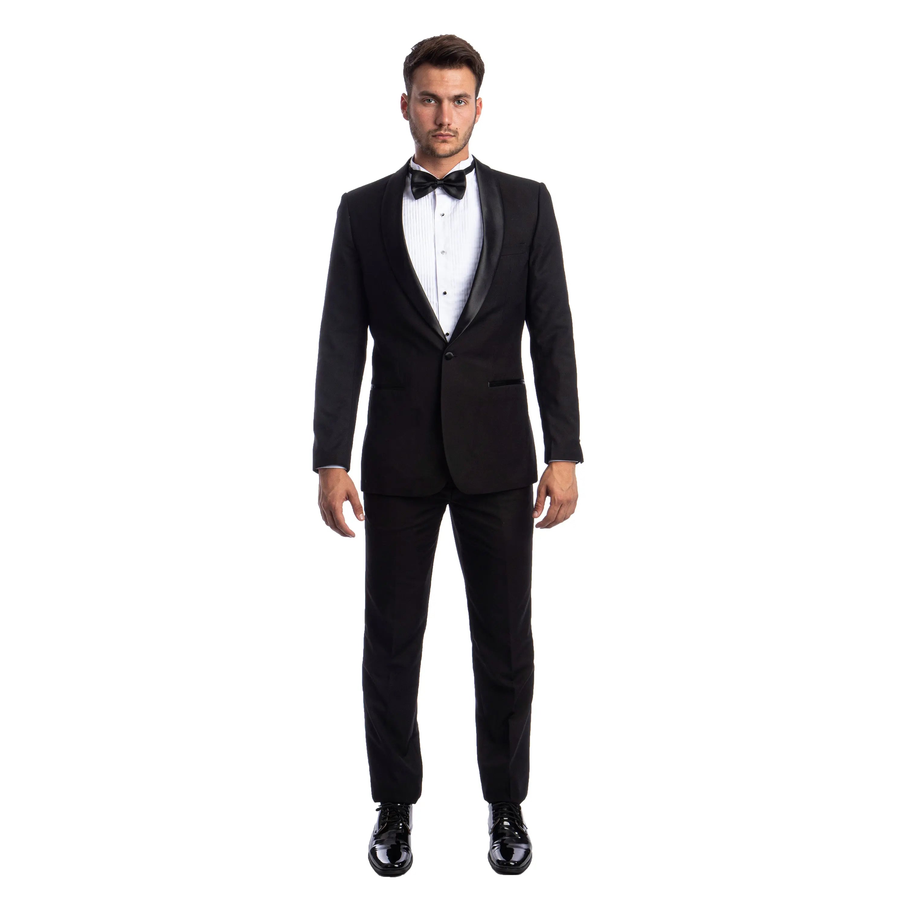 Men's 2pc Tuxedo Set W/ Satin Shawl Collar Azzuro