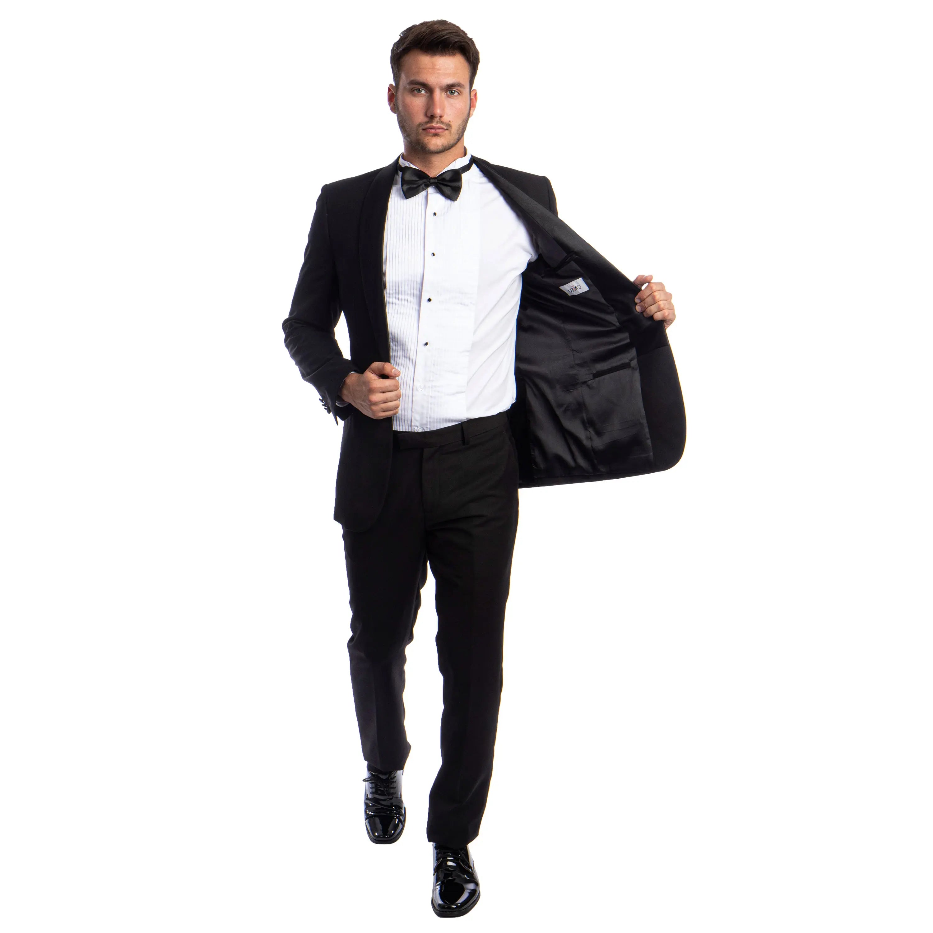 Men's 2pc Tuxedo Set W/ Satin Shawl Collar Azzuro
