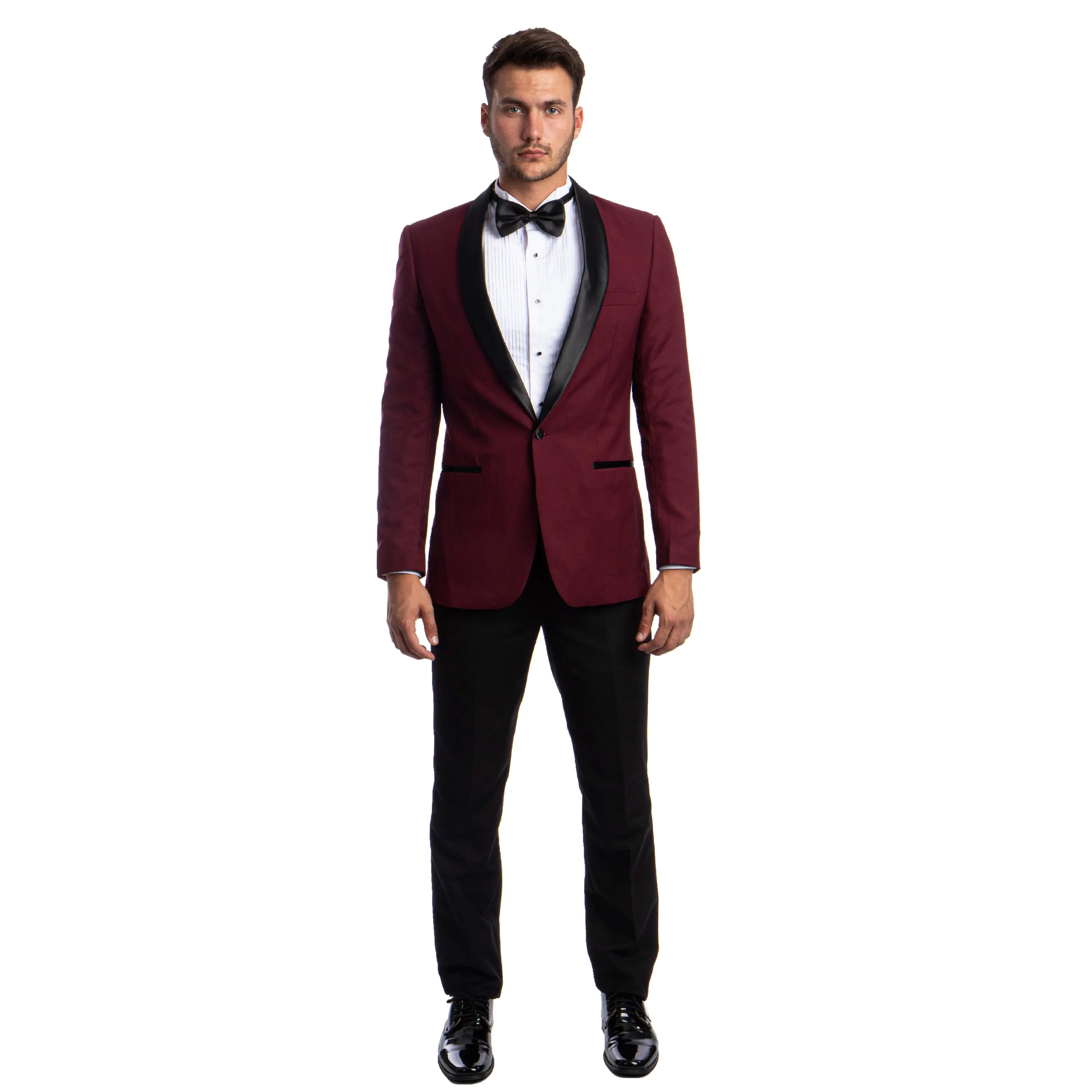 Men's 2pc Tuxedo Set W/ Satin Shawl Collar Azzuro