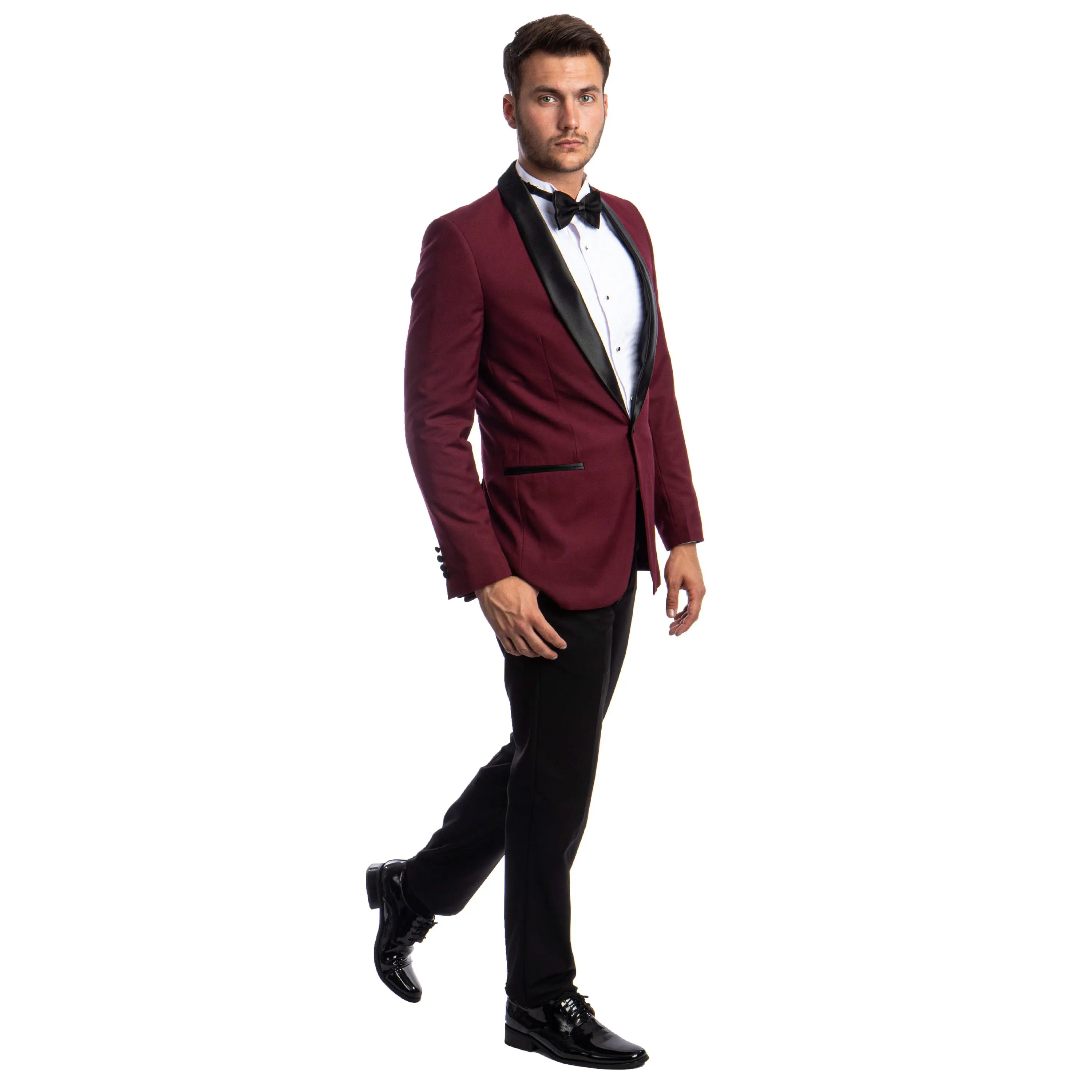 Men's 2pc Tuxedo Set W/ Satin Shawl Collar Azzuro