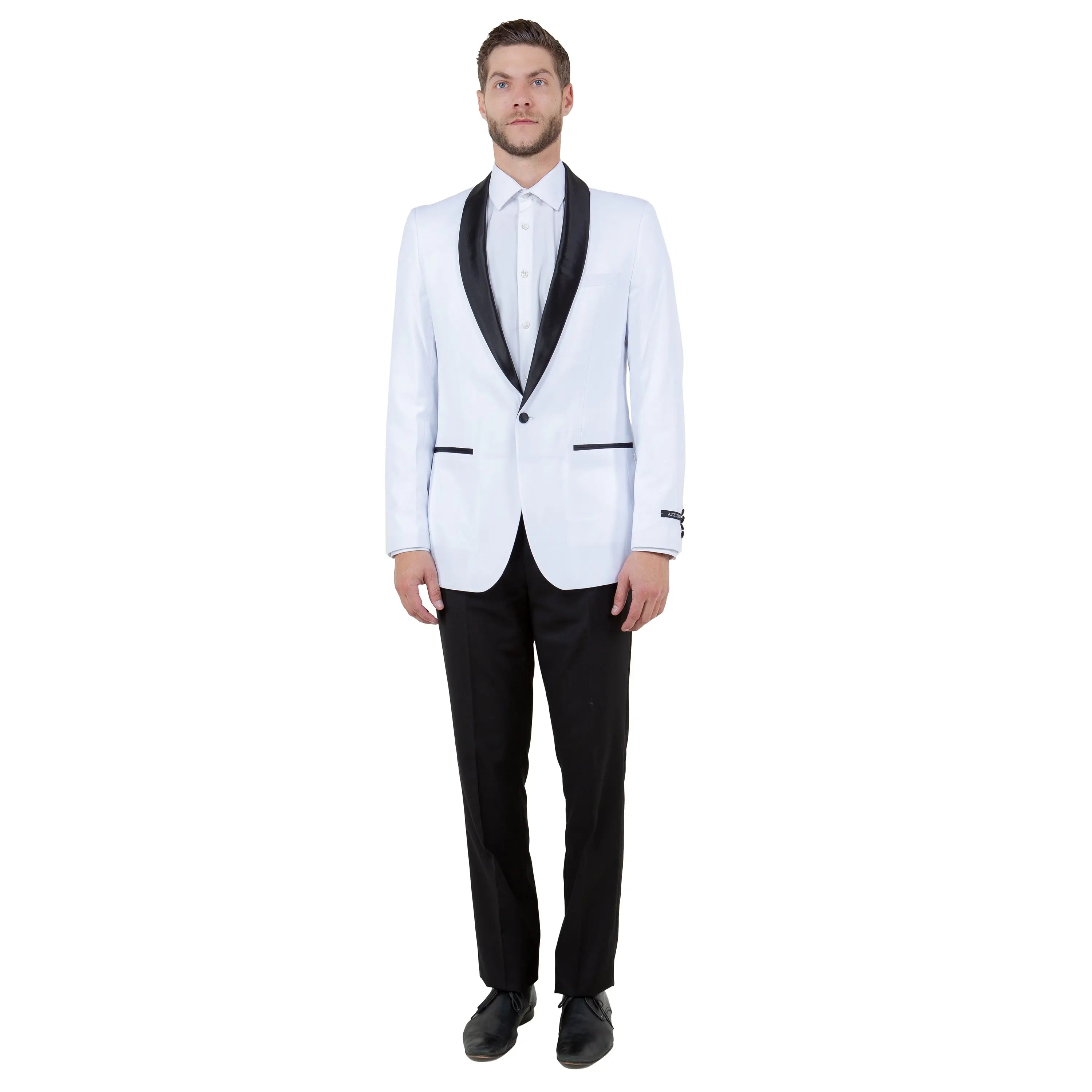 Men's 2pc Tuxedo Set W/ Satin Shawl Collar Azzuro