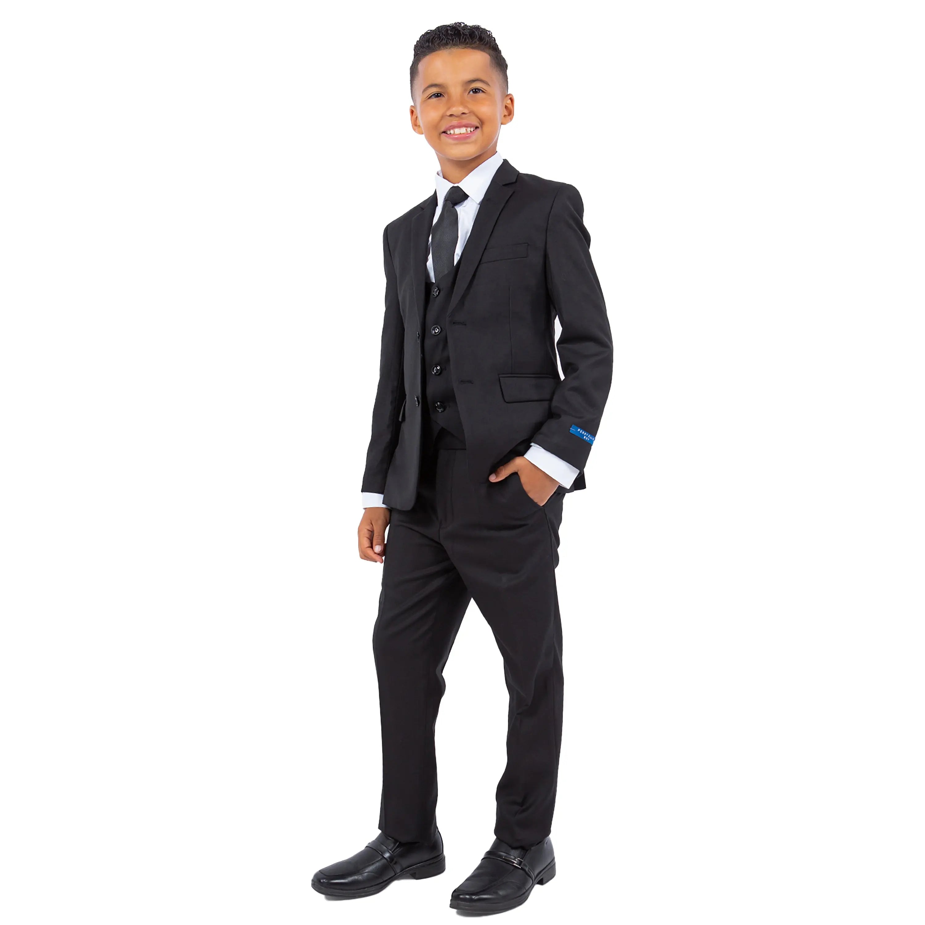 Perry Ellis Boy's 5pc Solid Suit Perry Ellis