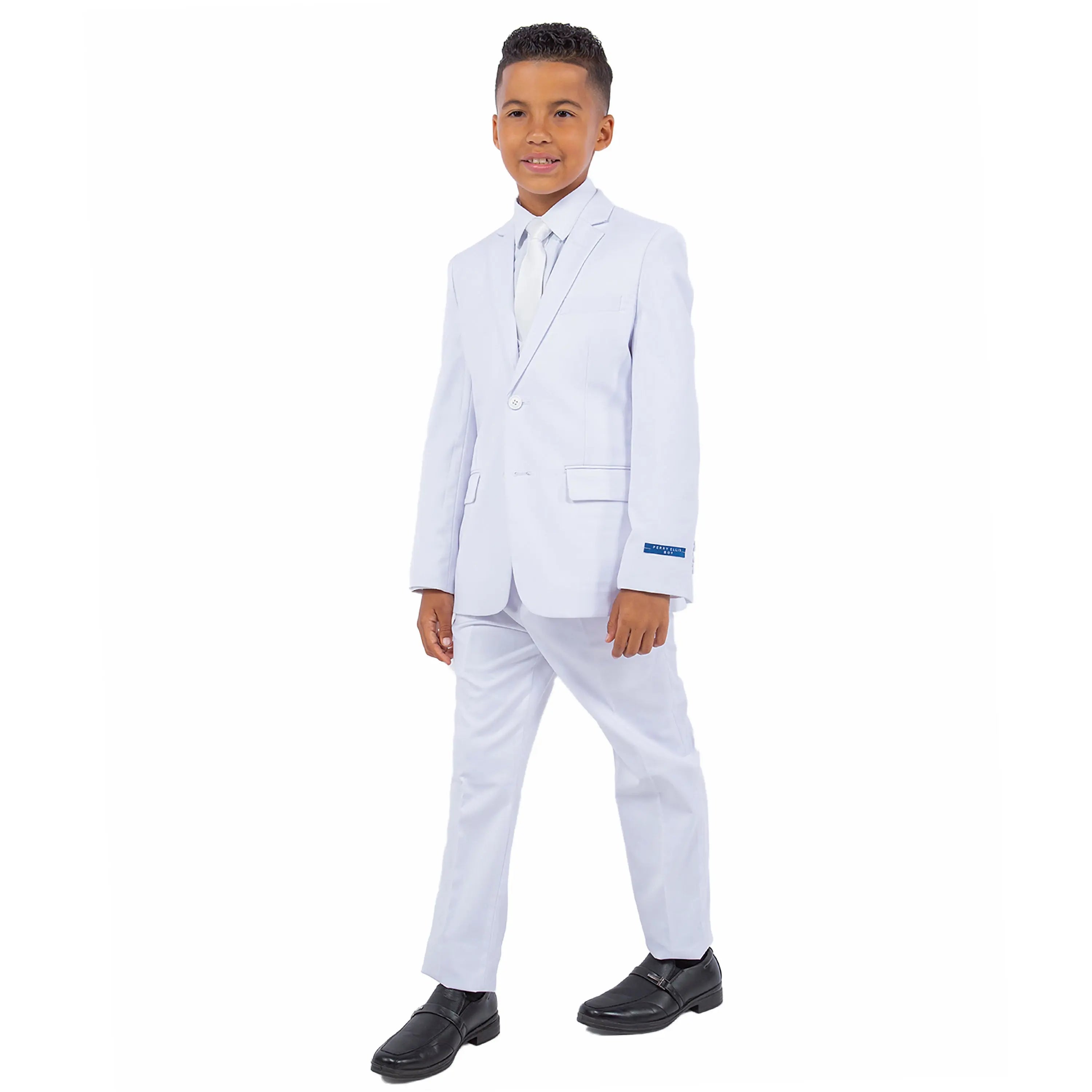 Perry Ellis Boy's 5pc Solid Suit Perry Ellis