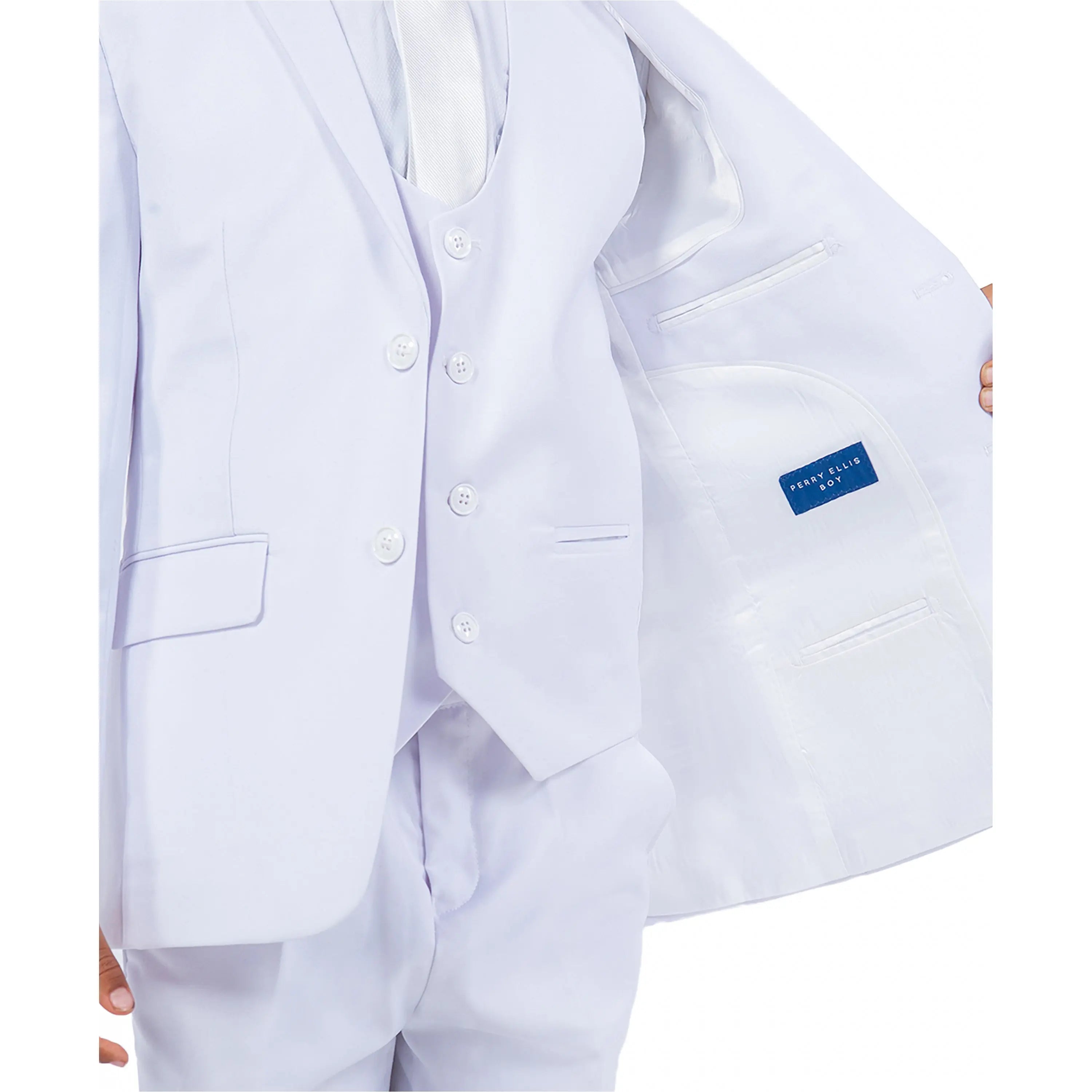 Perry Ellis Boy's 5pc Solid Suit Perry Ellis