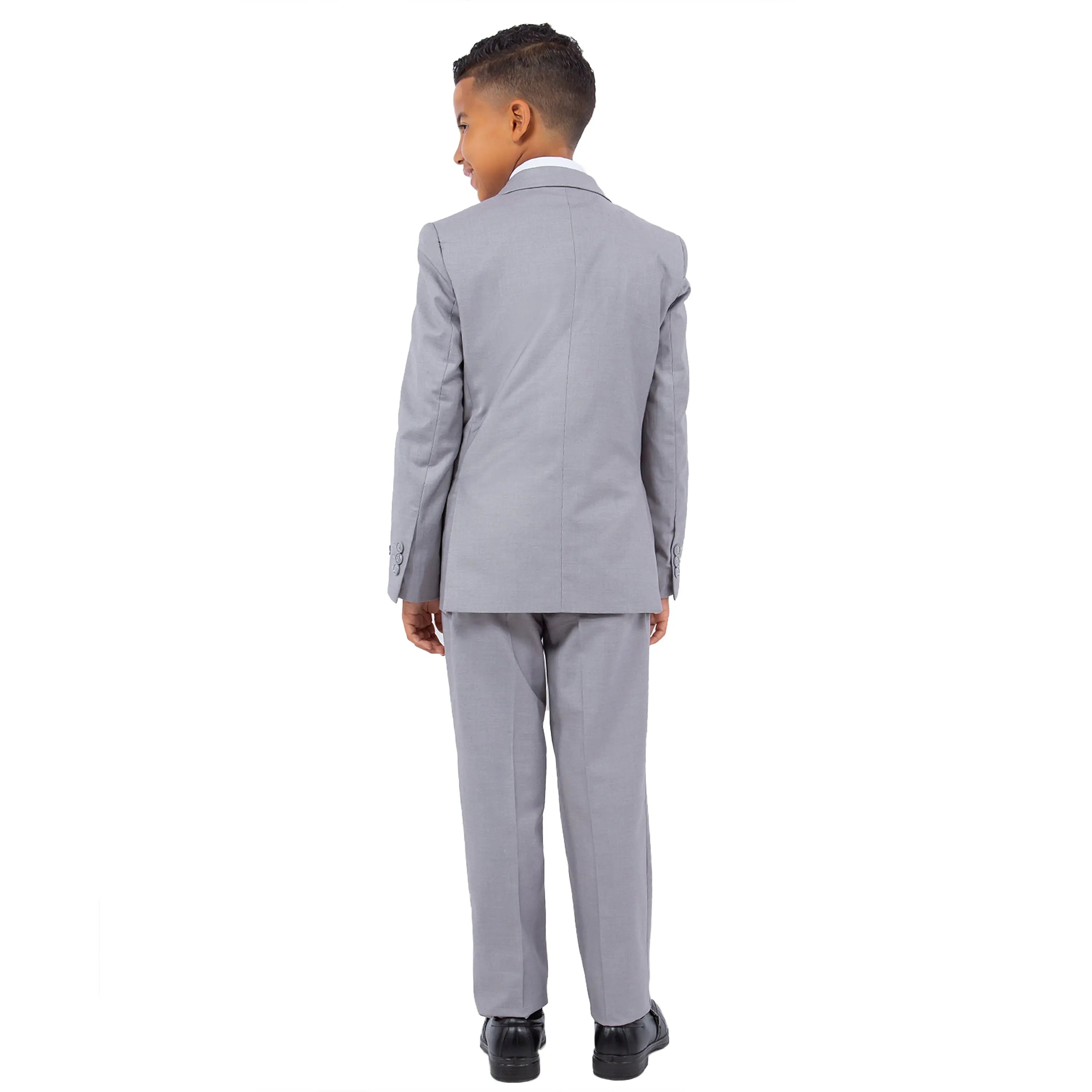 Perry Ellis Boy's 5pc Solid Suit Perry Ellis