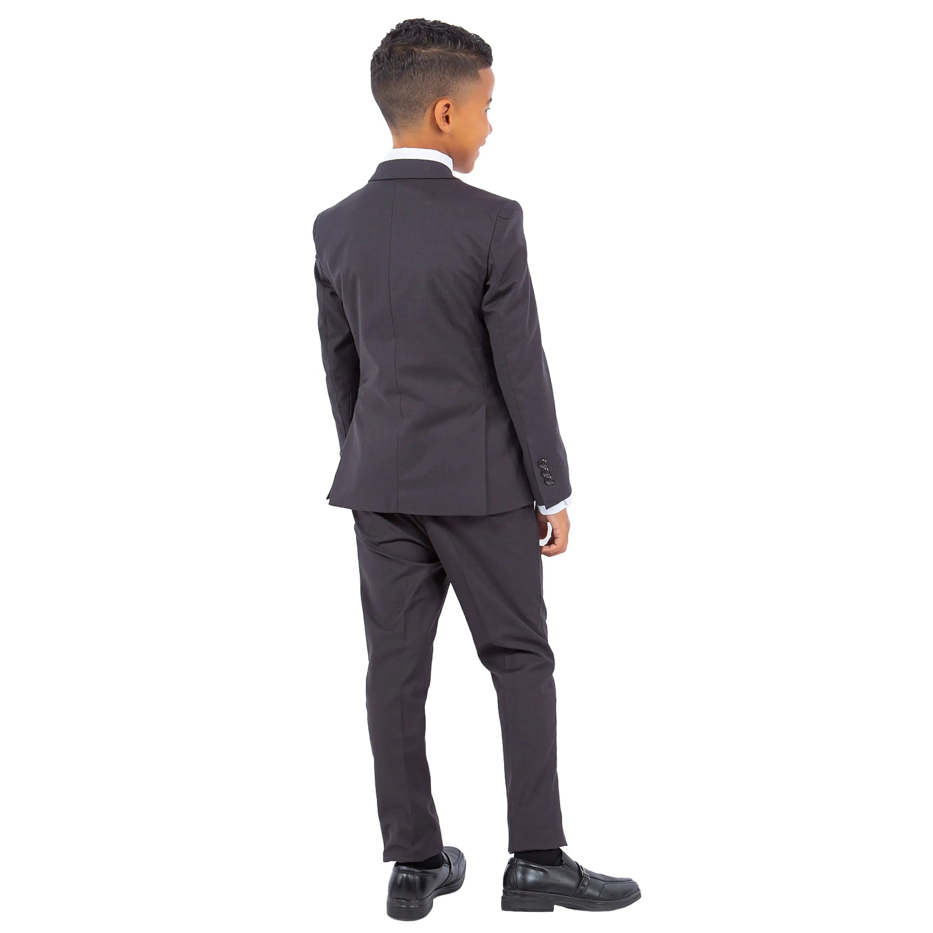 Perry Ellis Boy's 5pc Solid Suit Perry Ellis