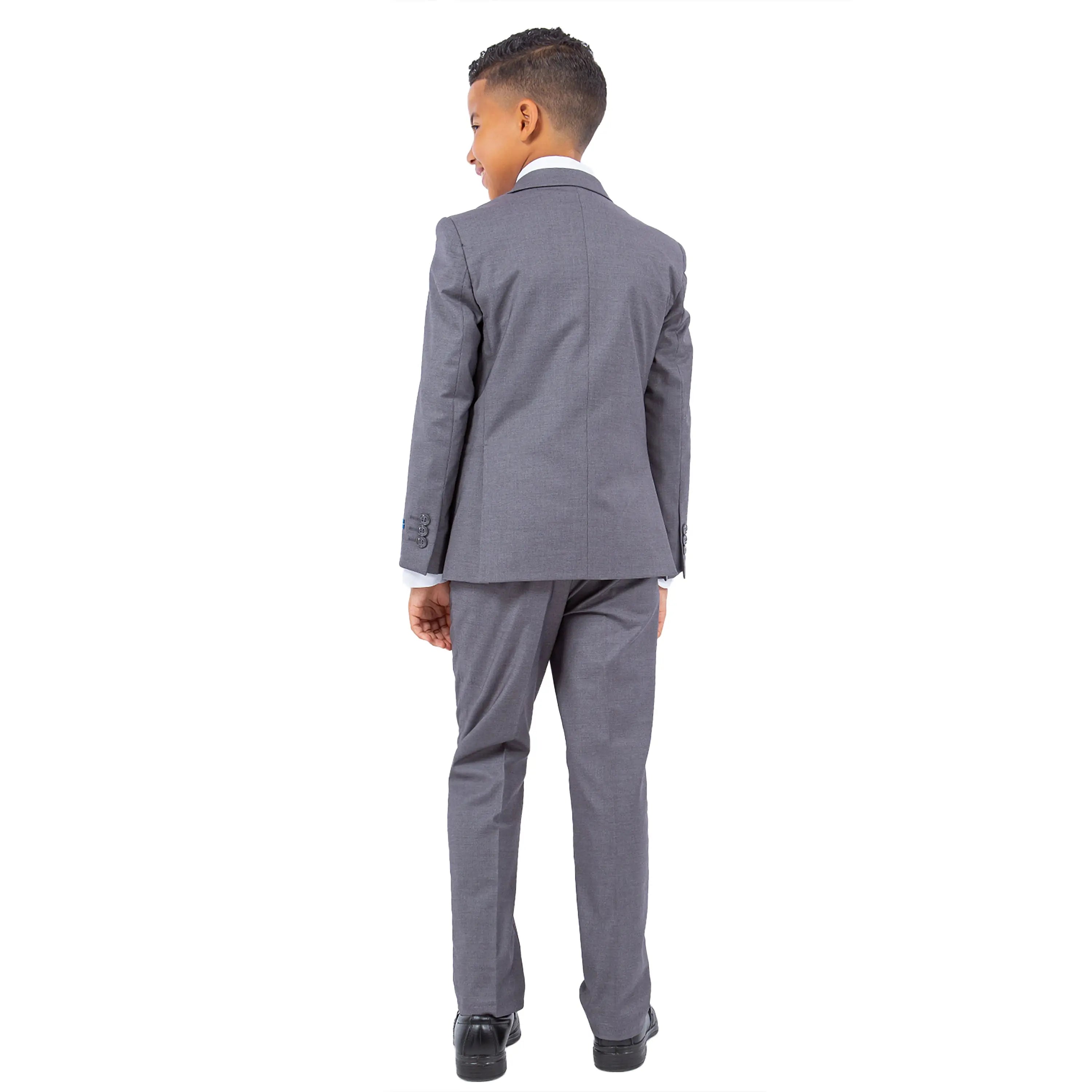 Perry Ellis Boy's 5pc Solid Suit Perry Ellis