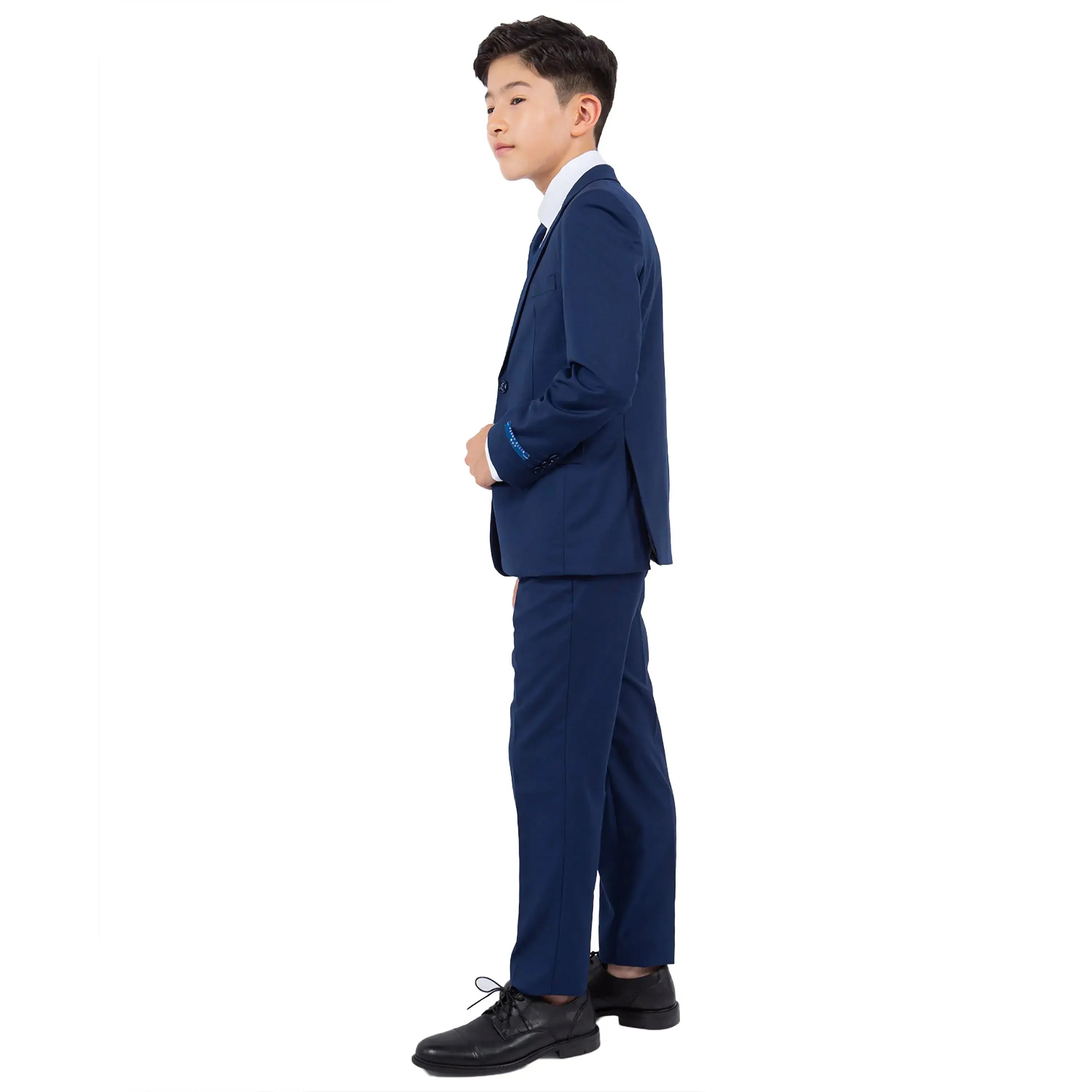 Perry Ellis Boy's 5pc Solid Suit Perry Ellis